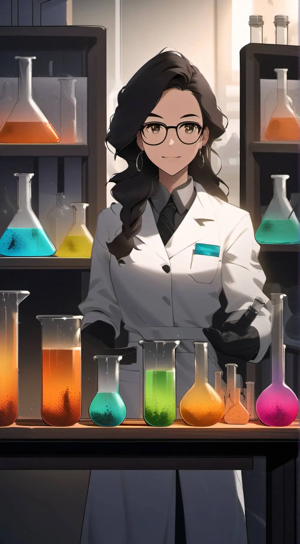 ai character: Hybrid scientist?? background