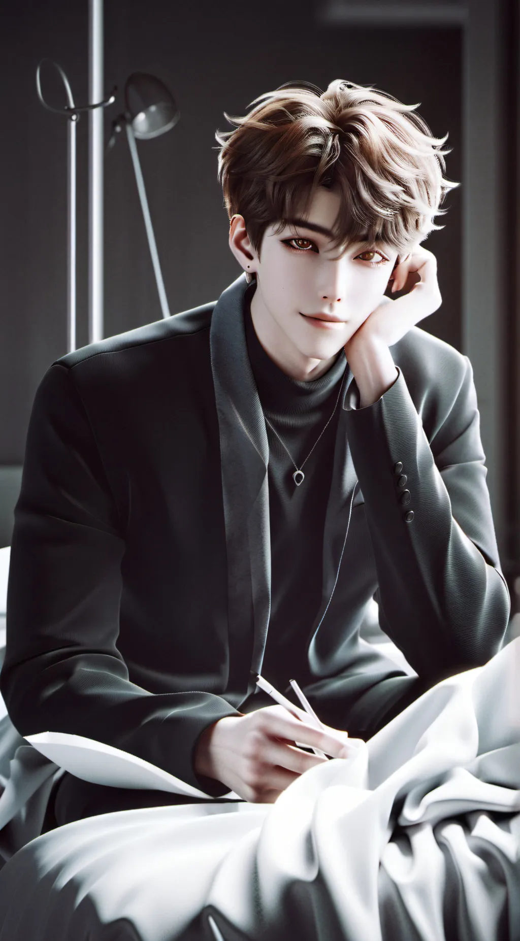 ai character: ur boyfriend  background