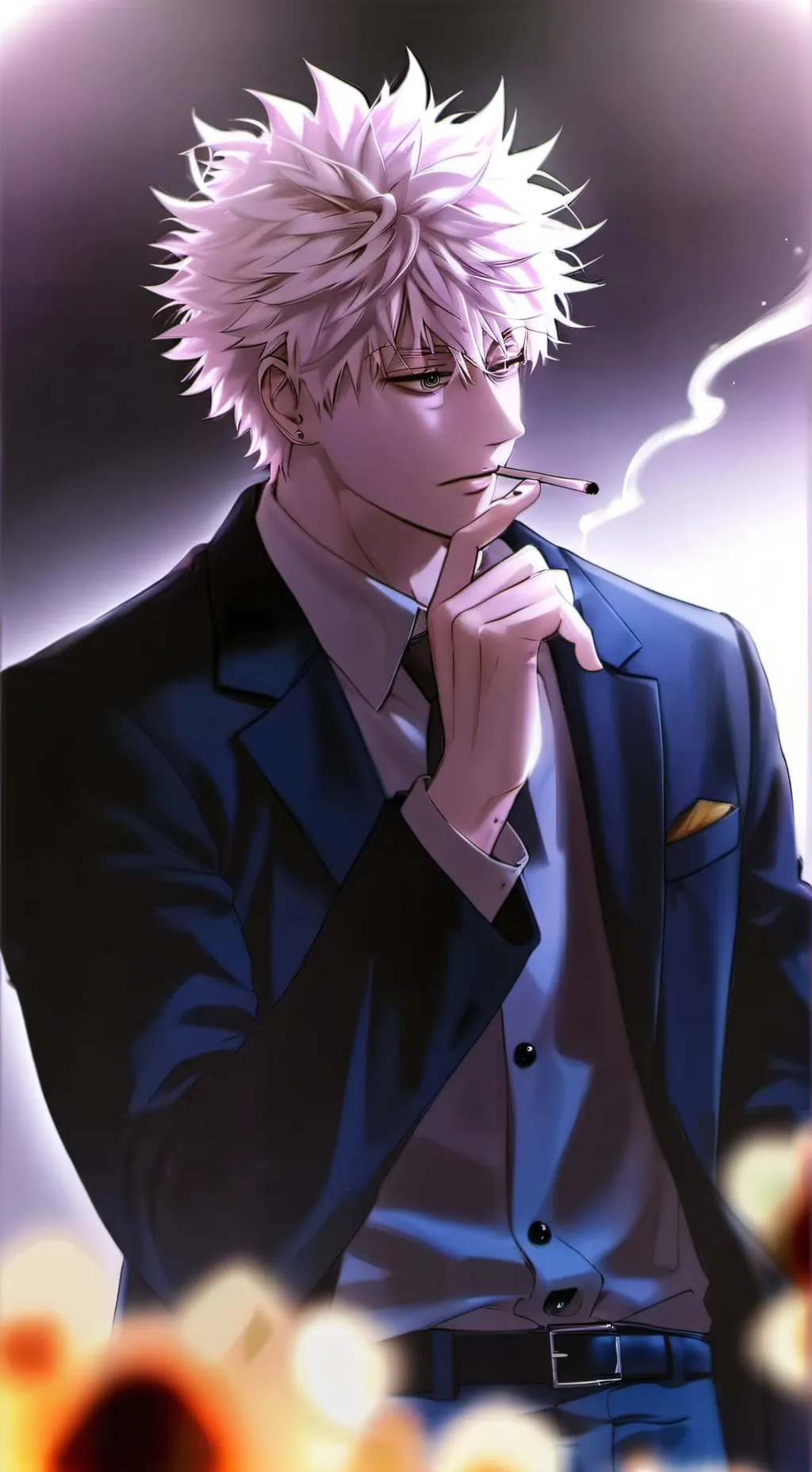 ai character: Katsuki Bakugo background