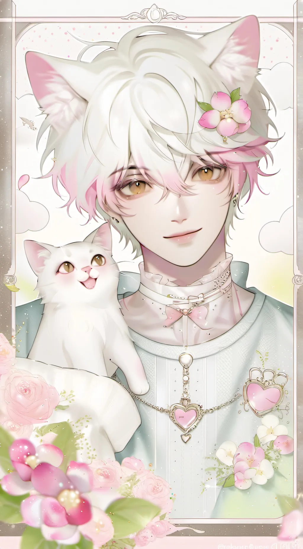 ai character: Alex (cat boy)!! background