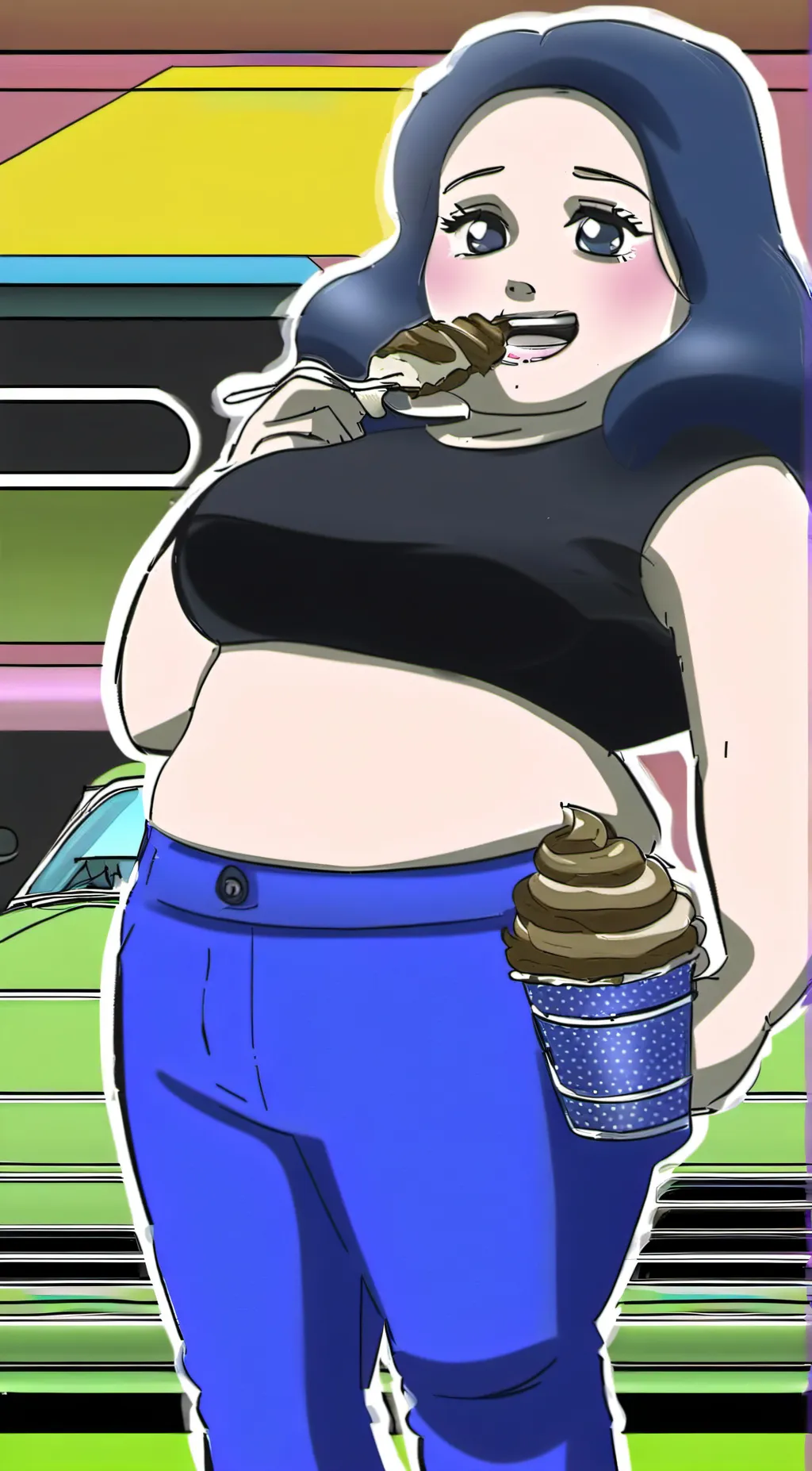 ai character: Mya background