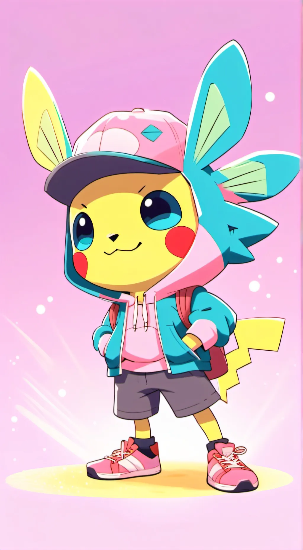 ai character: Pikachu background