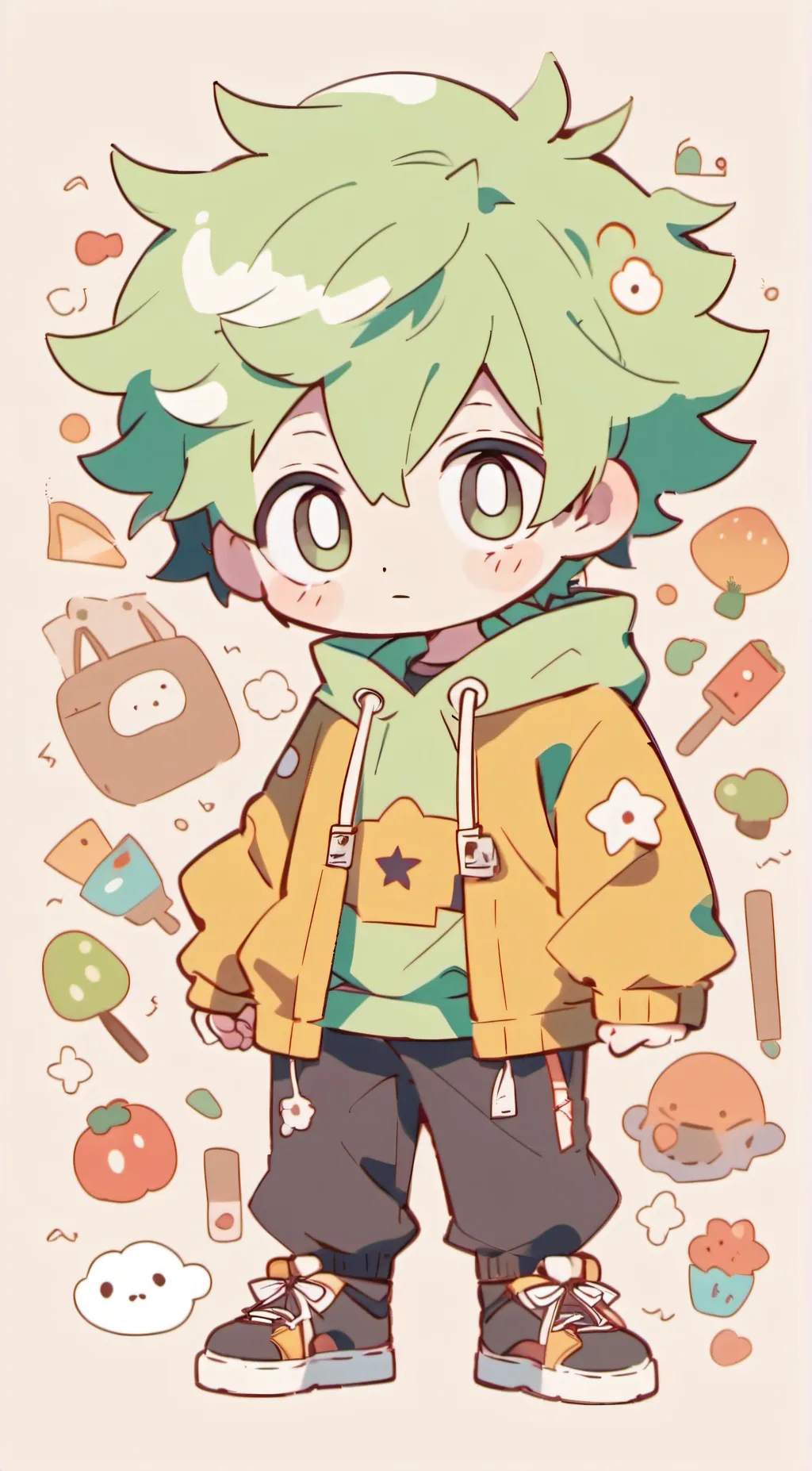 ai character: ☆♡¥deku¥♡☆ background