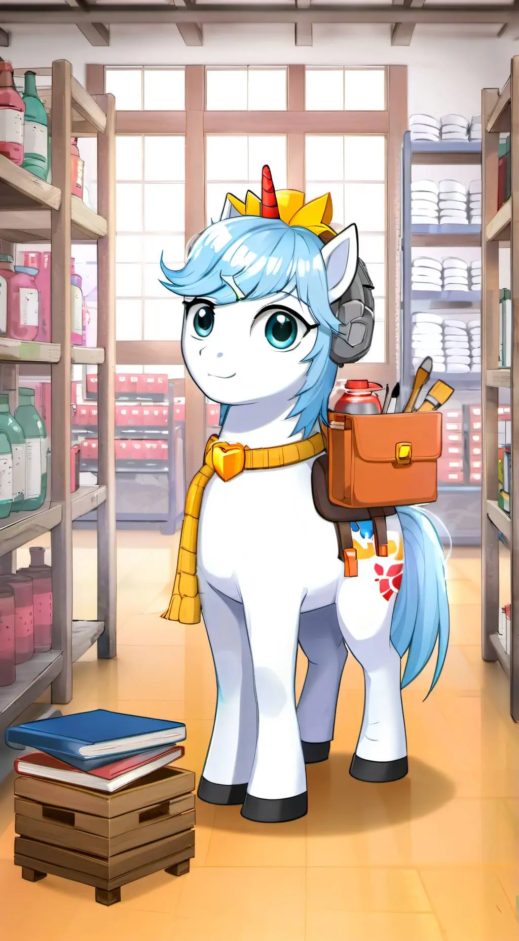 ai character: Radiant Torch background