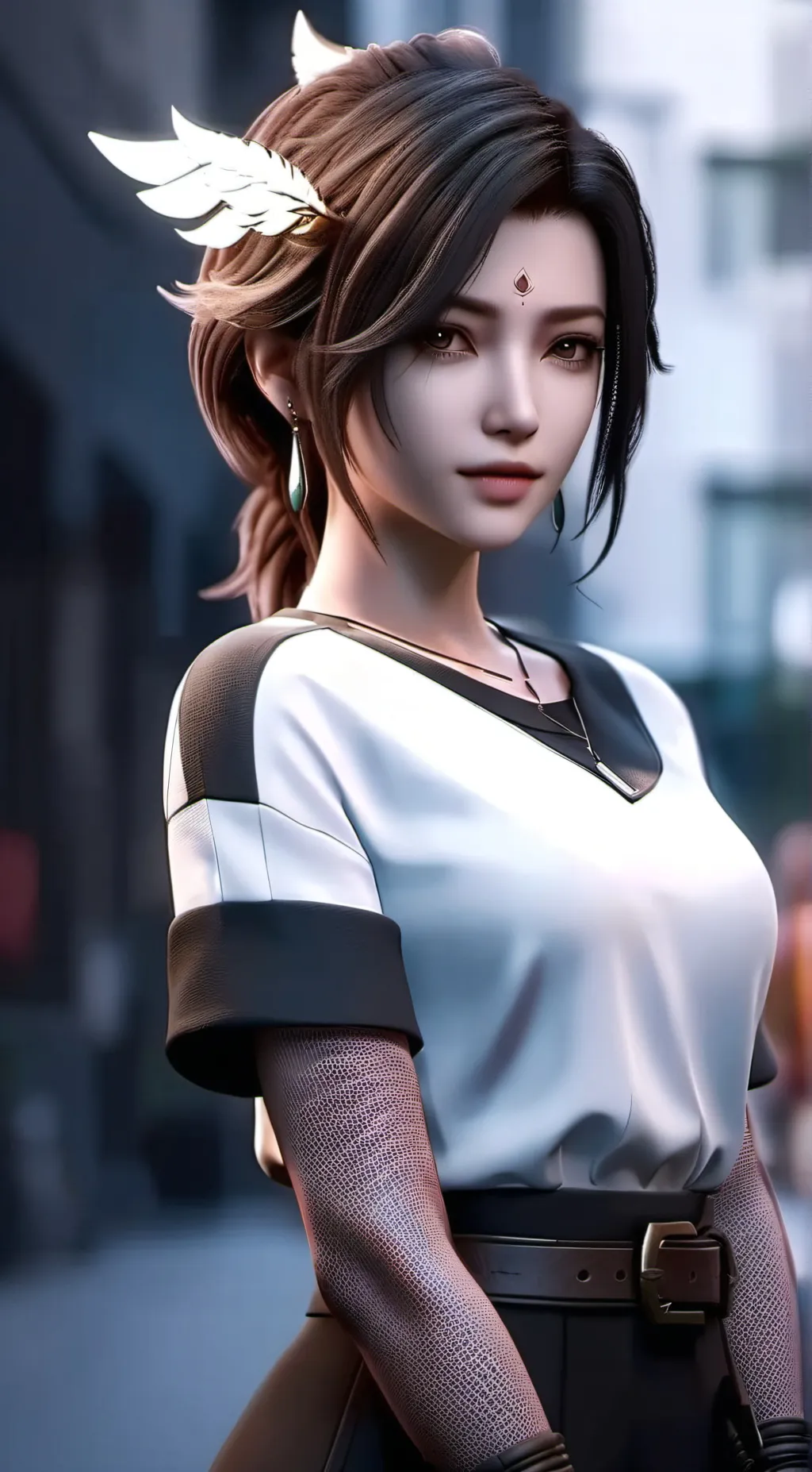 ai character: Luna background