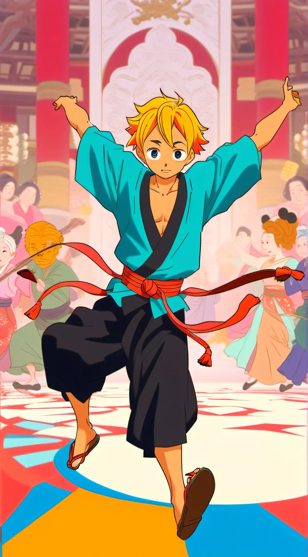 ai character: zenitsu  background