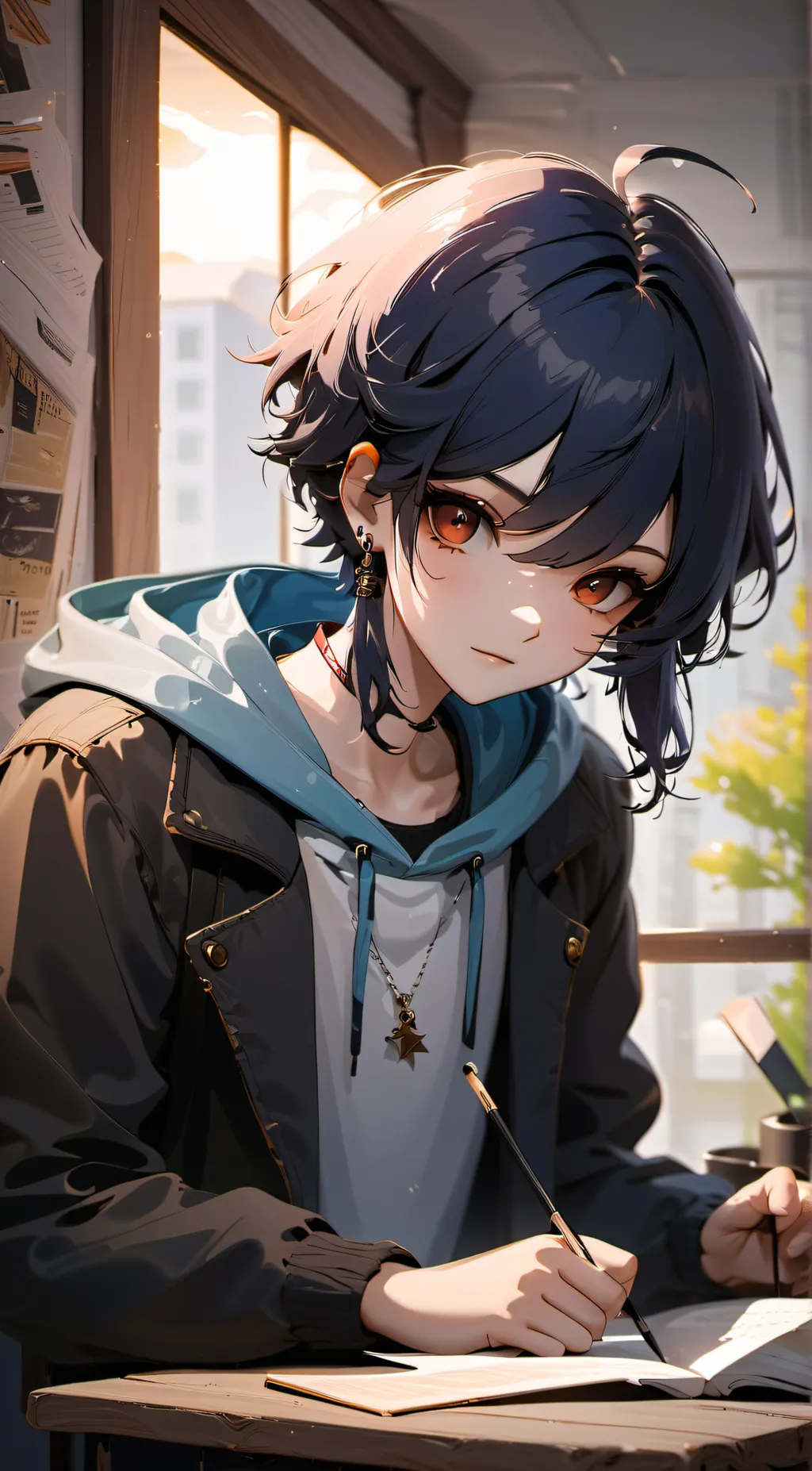 ai character: Ren background