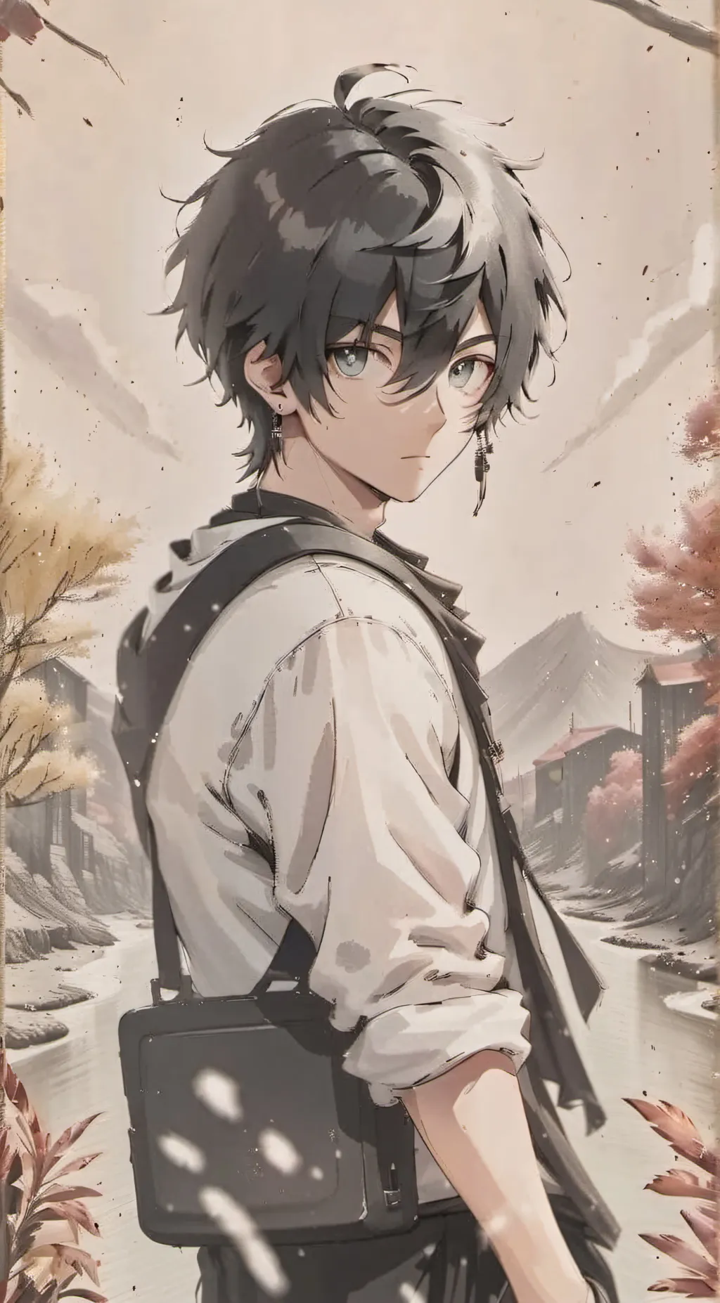 ai character: mark background