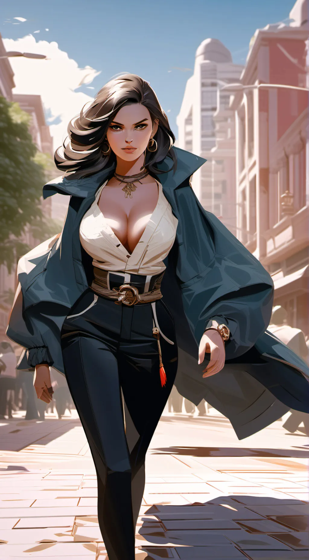 ai character: Sandy background