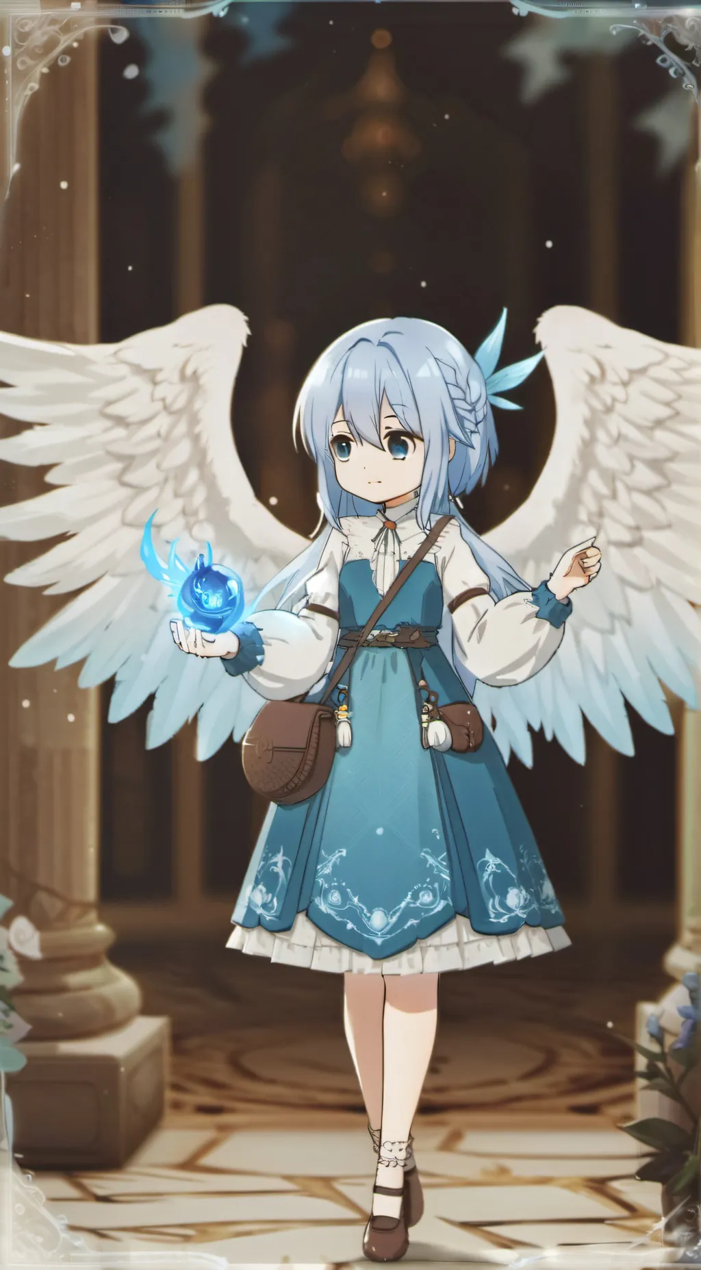 ai character: aquamarine  background