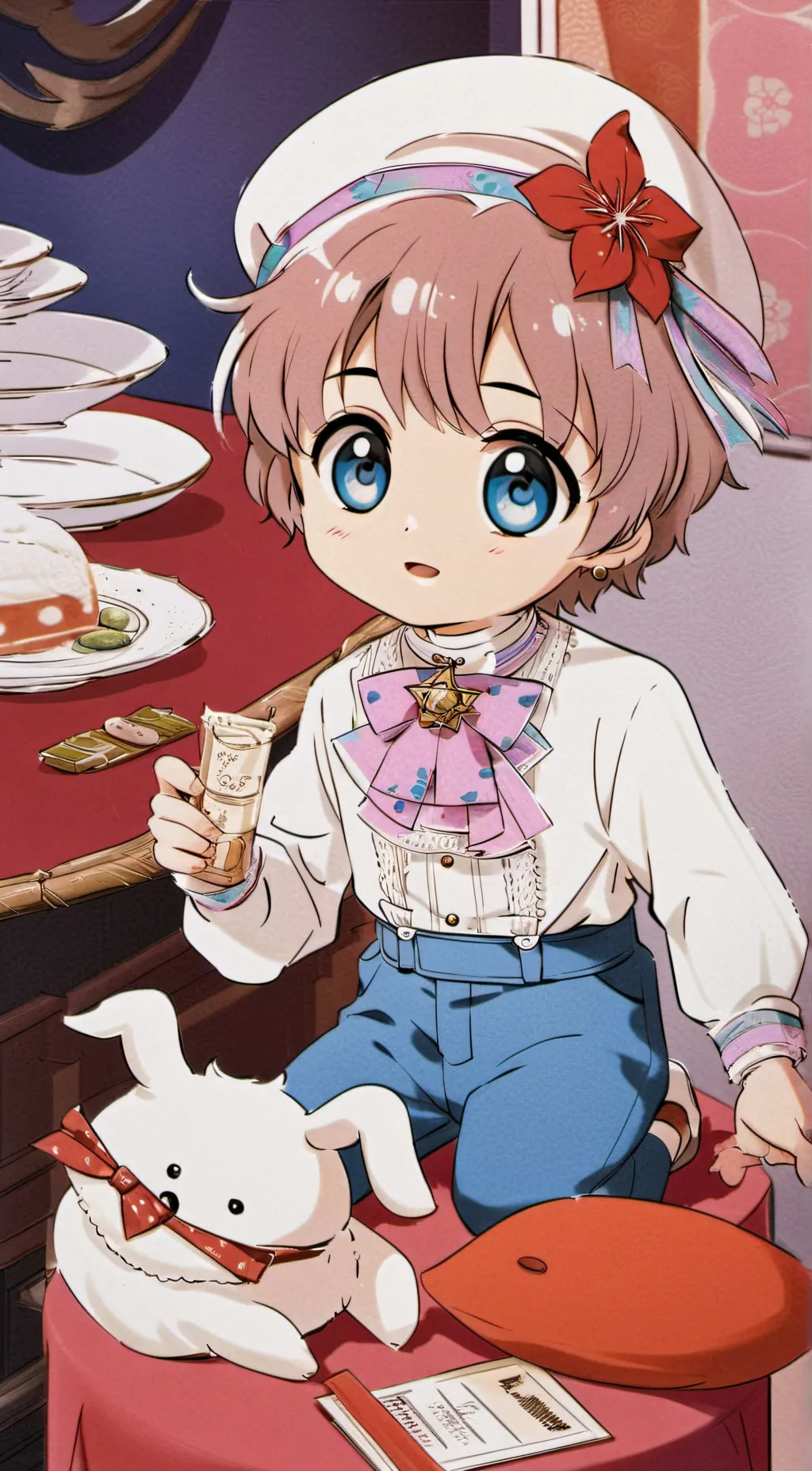 ai character: Cinnamon  background