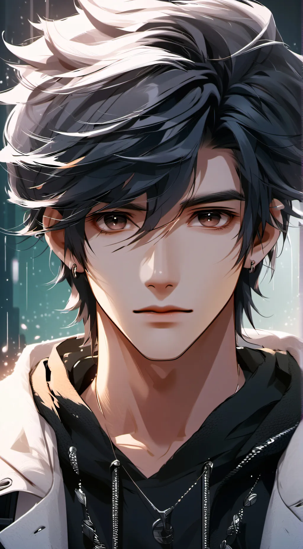 ai character: Ash  background