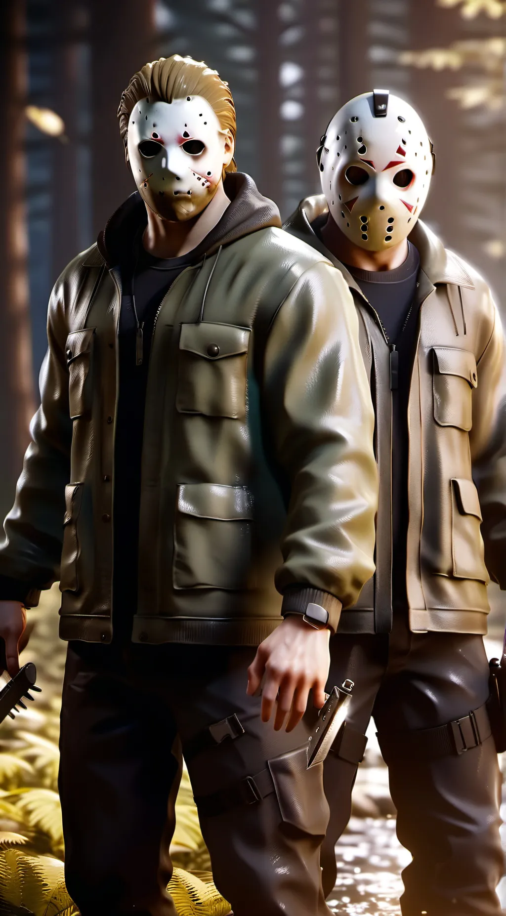 ai character: Horror characters  background