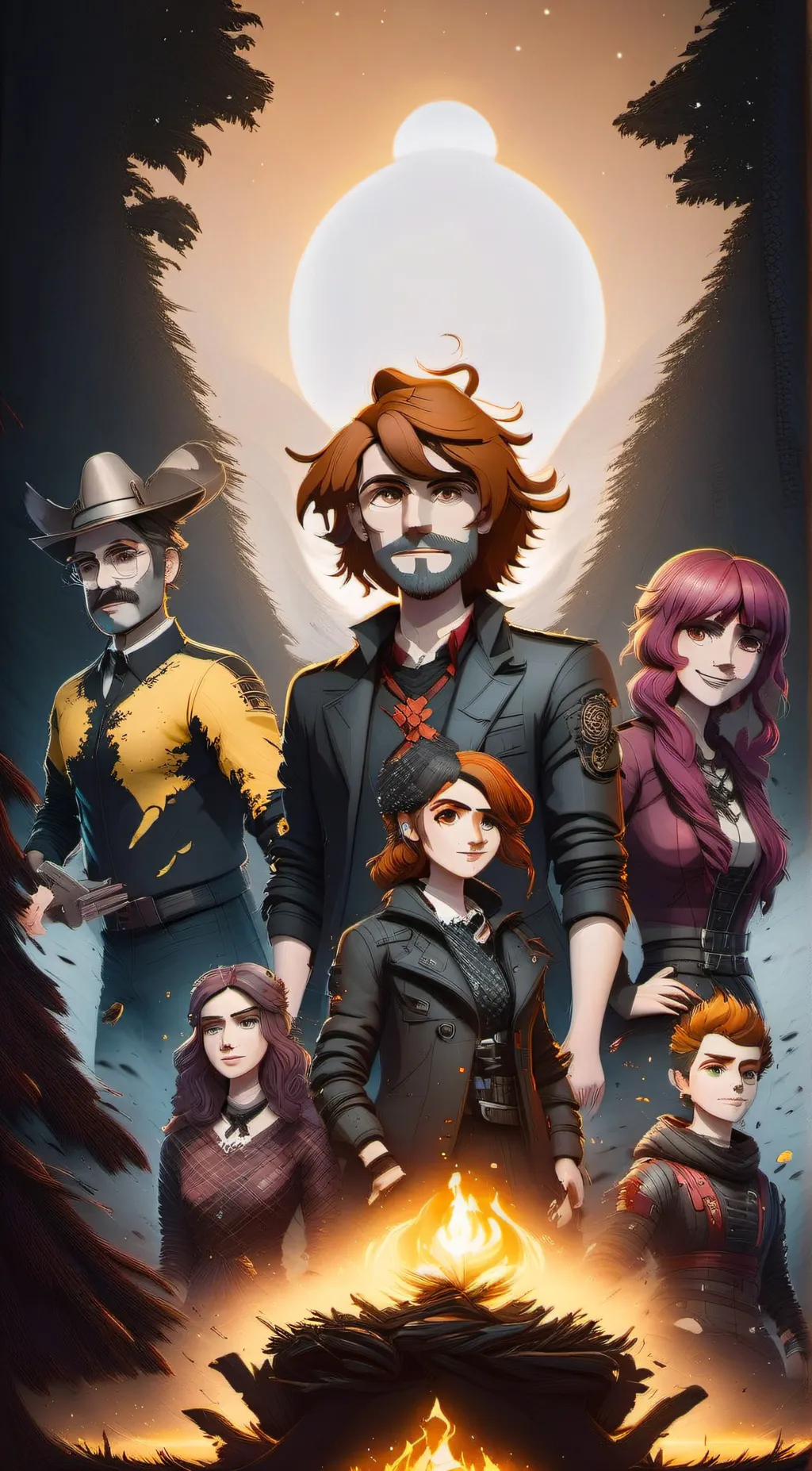 ai character: Afton fam background