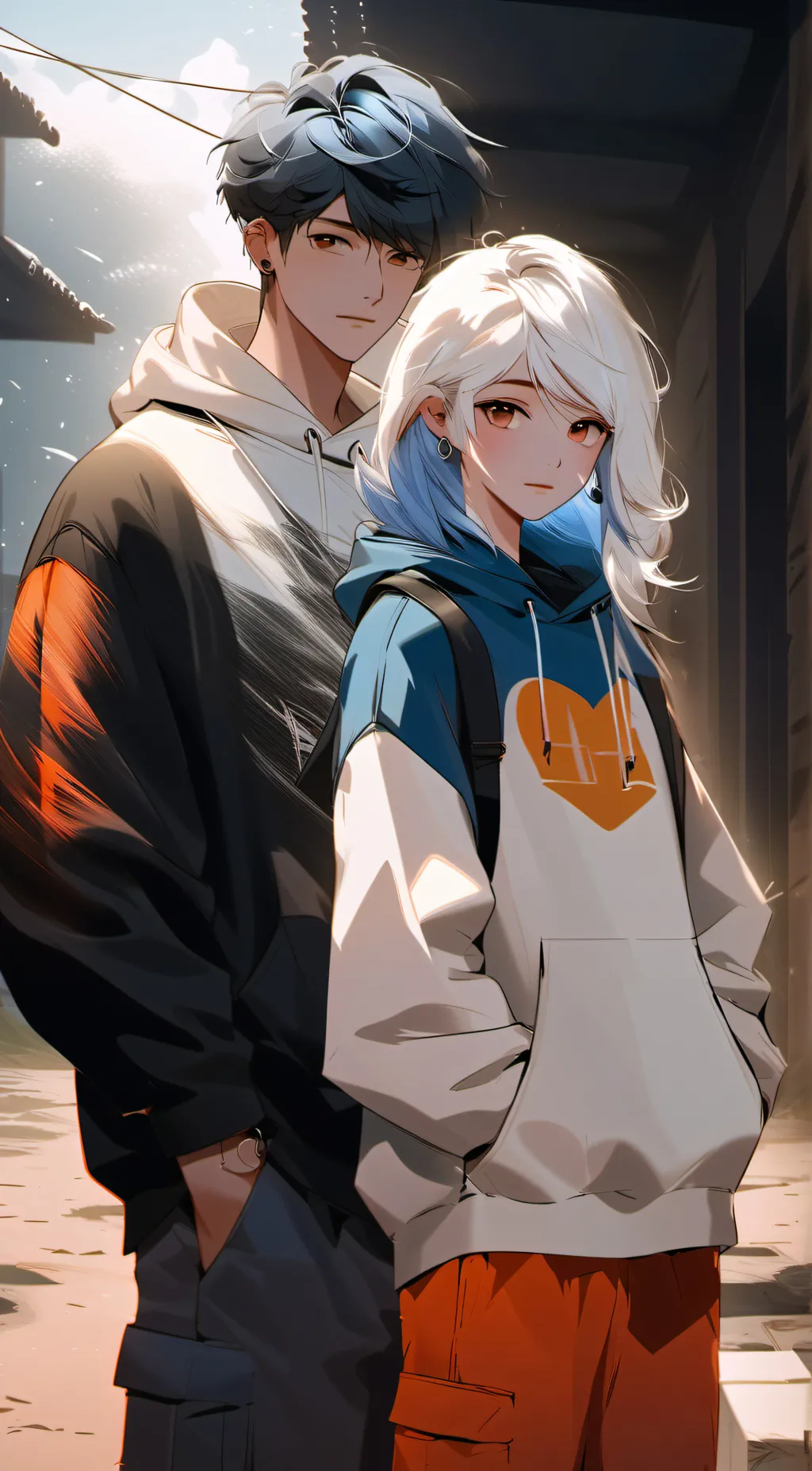 ai character: Max and Fiffany background