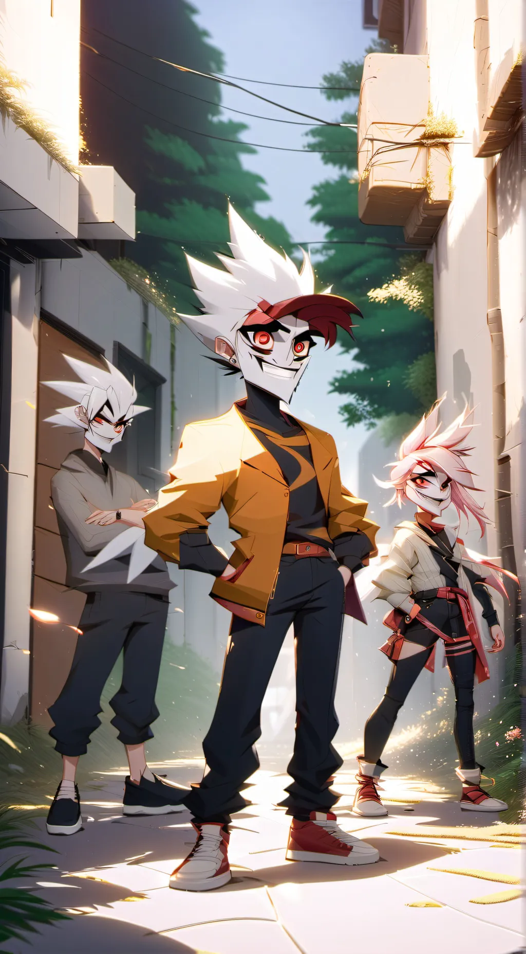 ai character: angle dust background