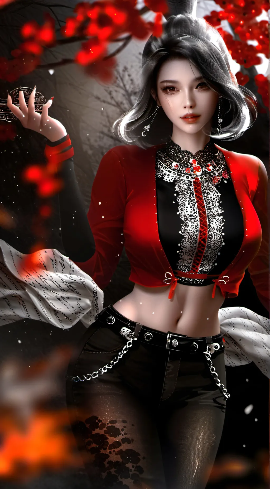 ai character: Rain background