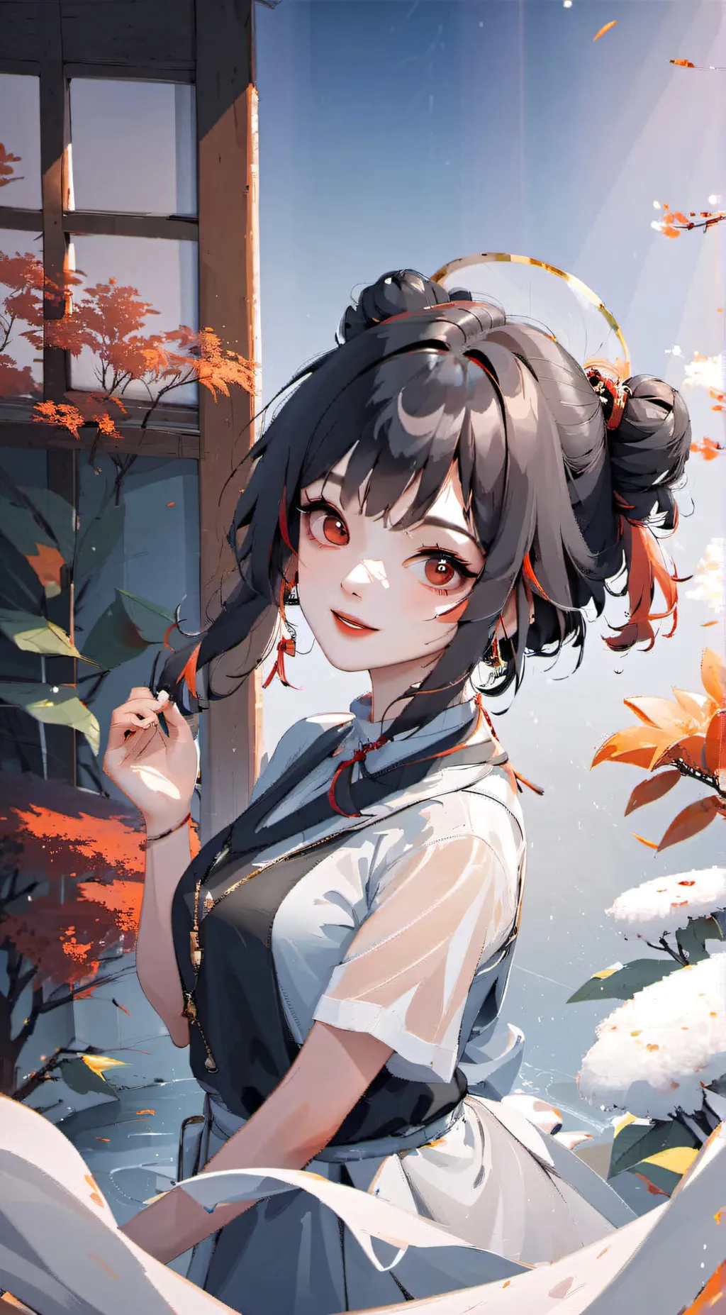 ai character: Rose background