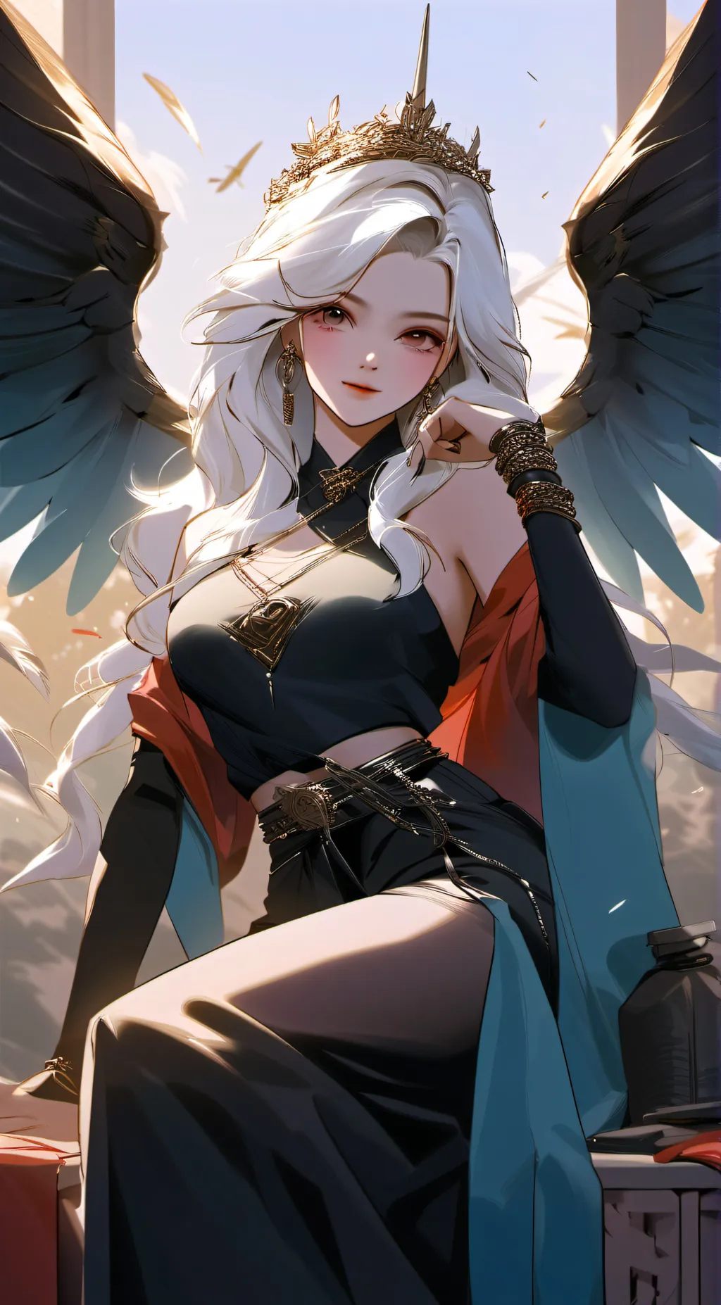 ai character: Angle  background