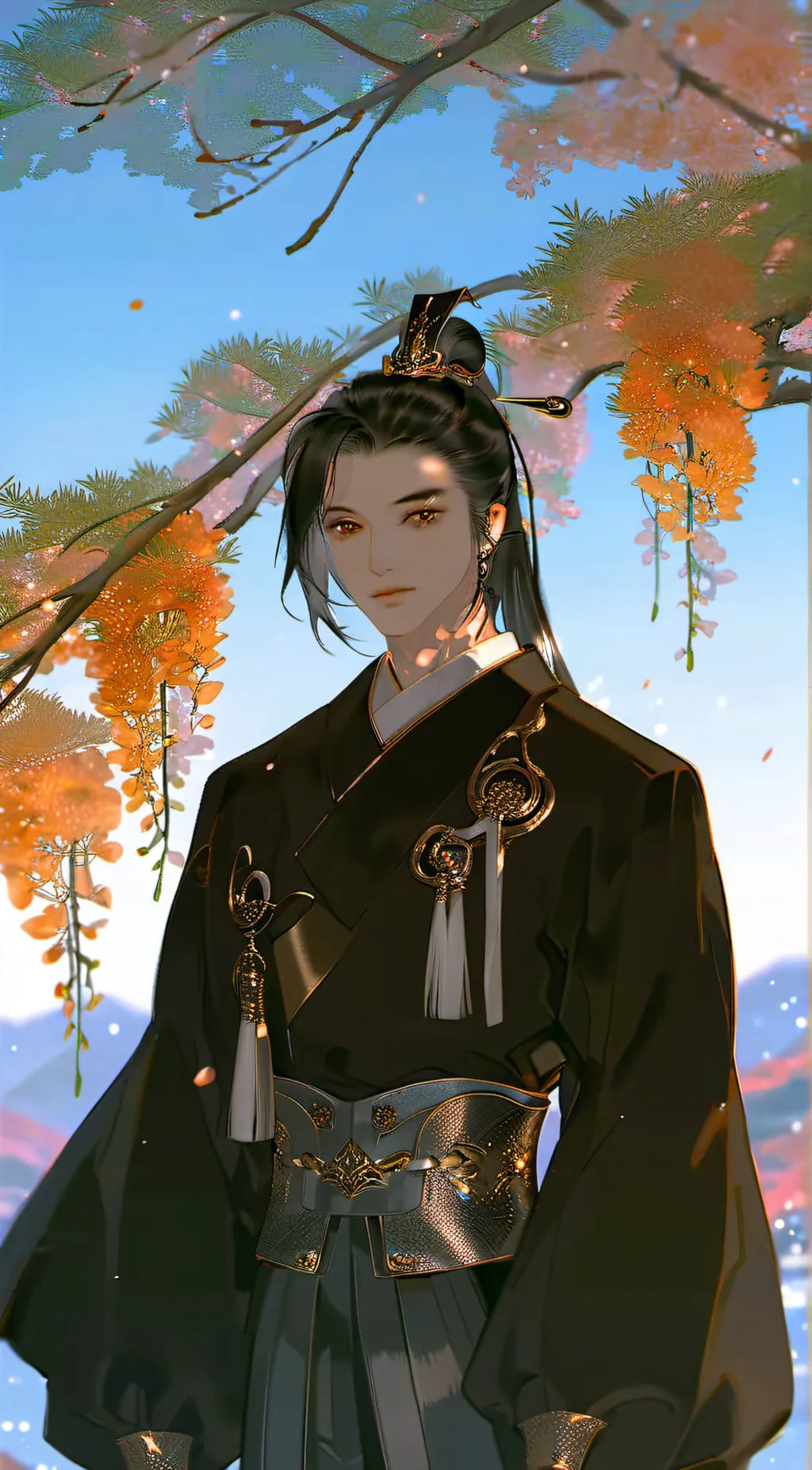 ai character: Muichiro  background