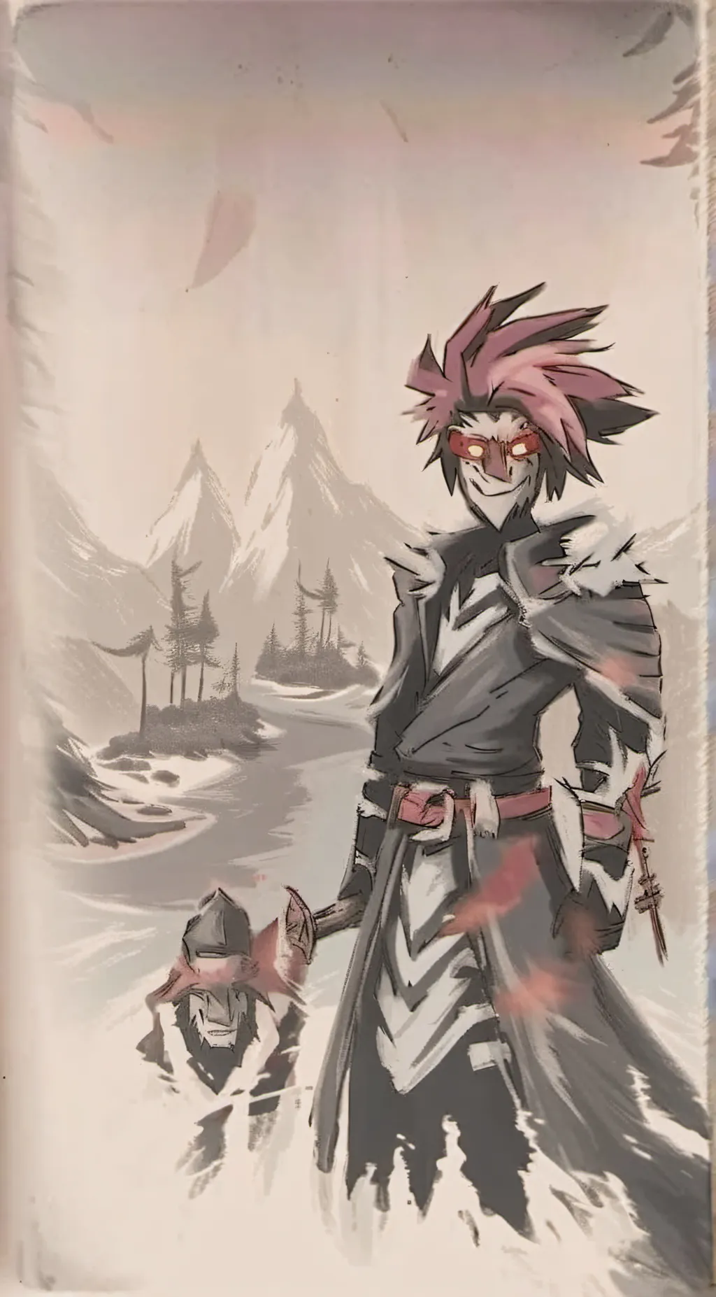 ai character: alastor! <3 background