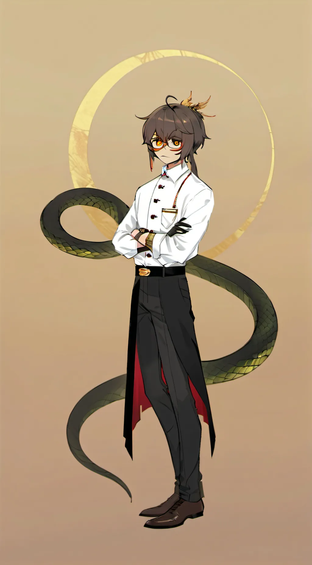 ai character: Damien background