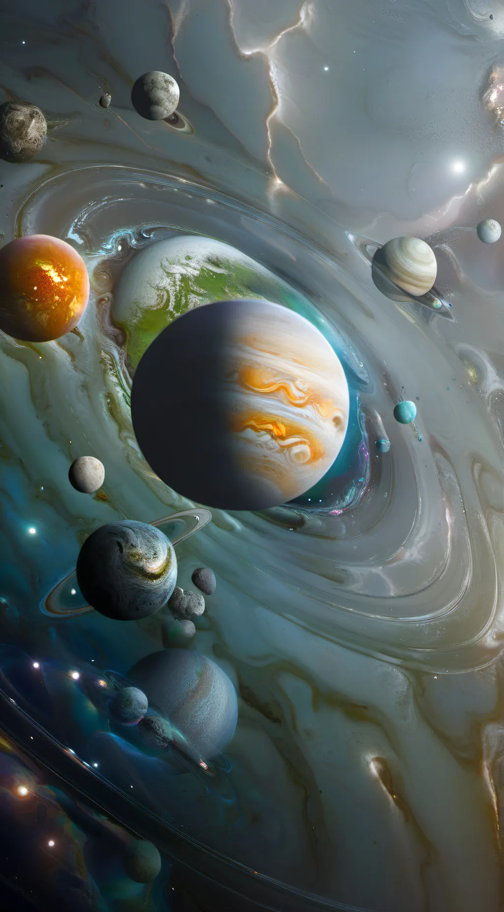 ai character: Solarballs background