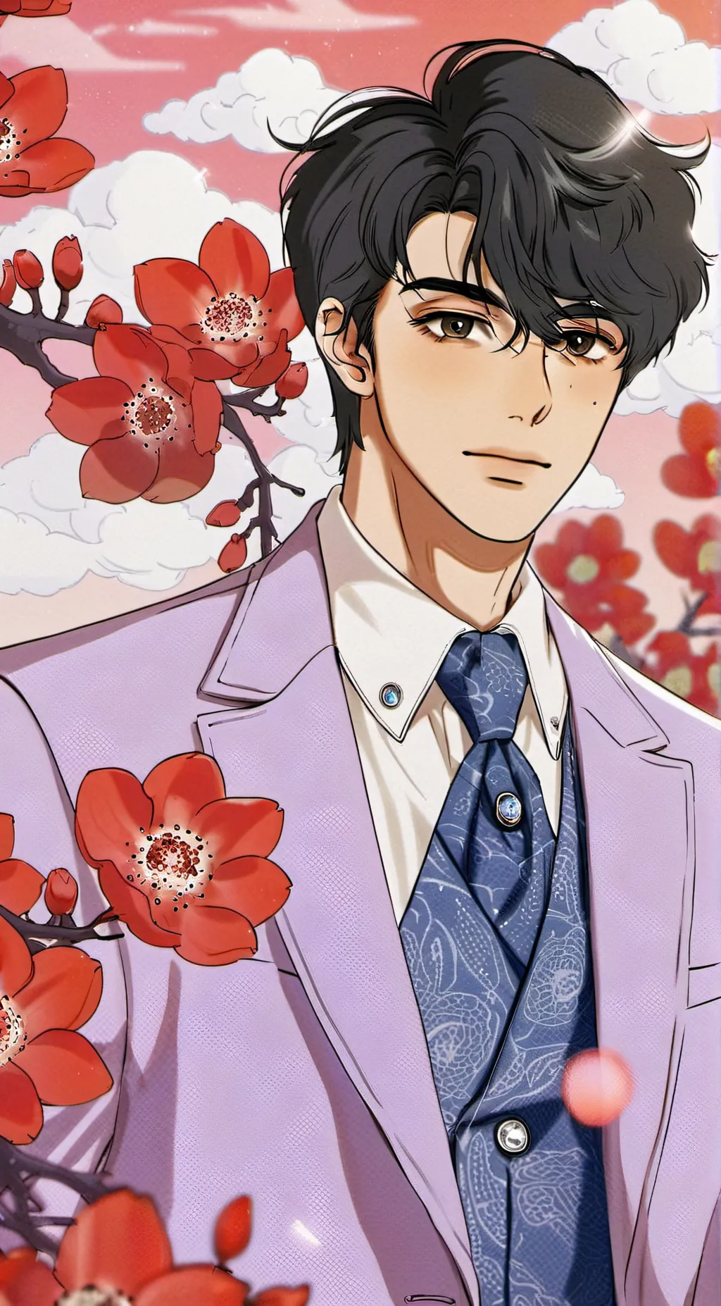 ai character: dreamy guy background