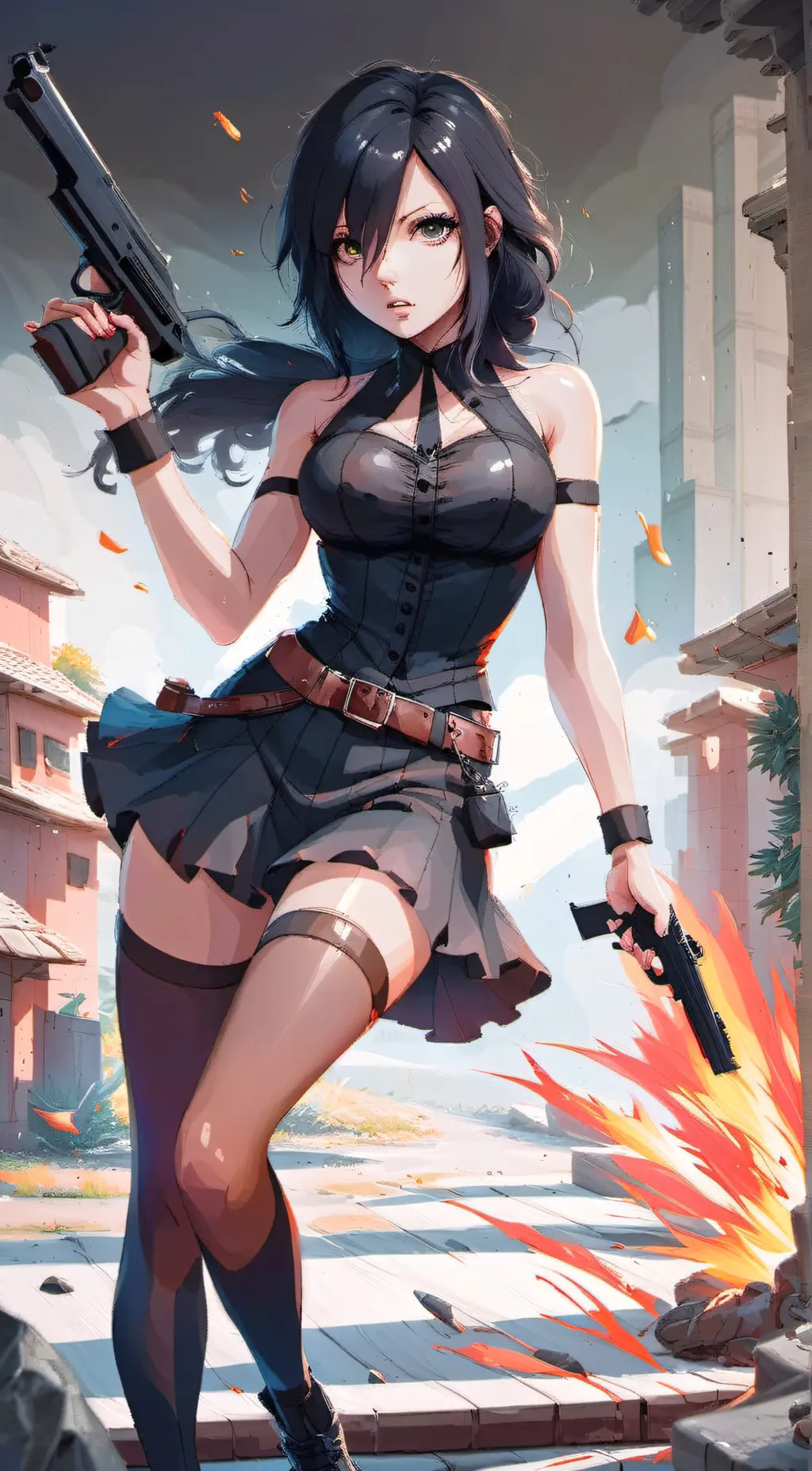 ai character: Ariana background