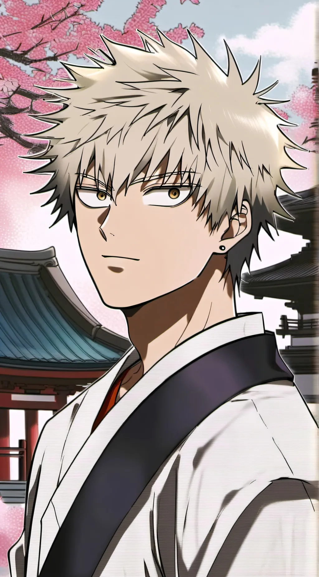 ai character: Katsuki Bakugo background
