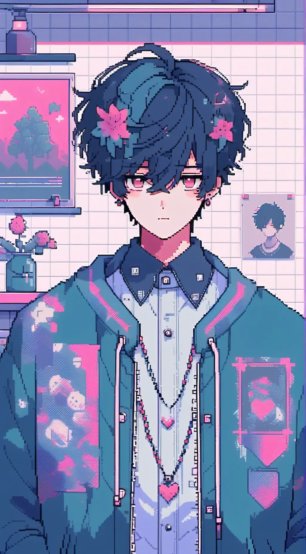 ai character: Michael afton  background