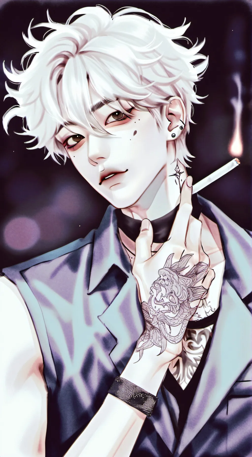 ai character: •_Mikey_• background