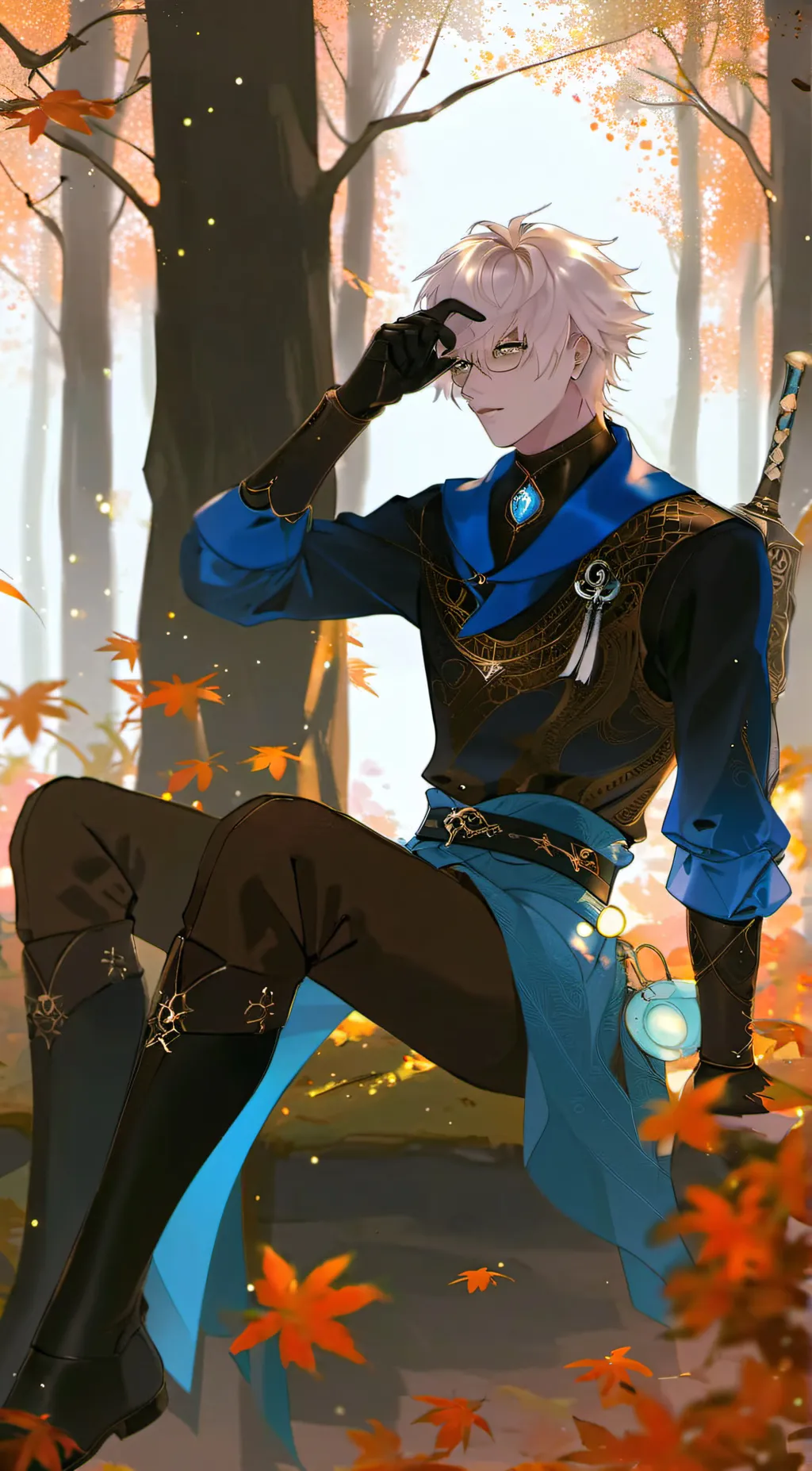 ai character: Mark background