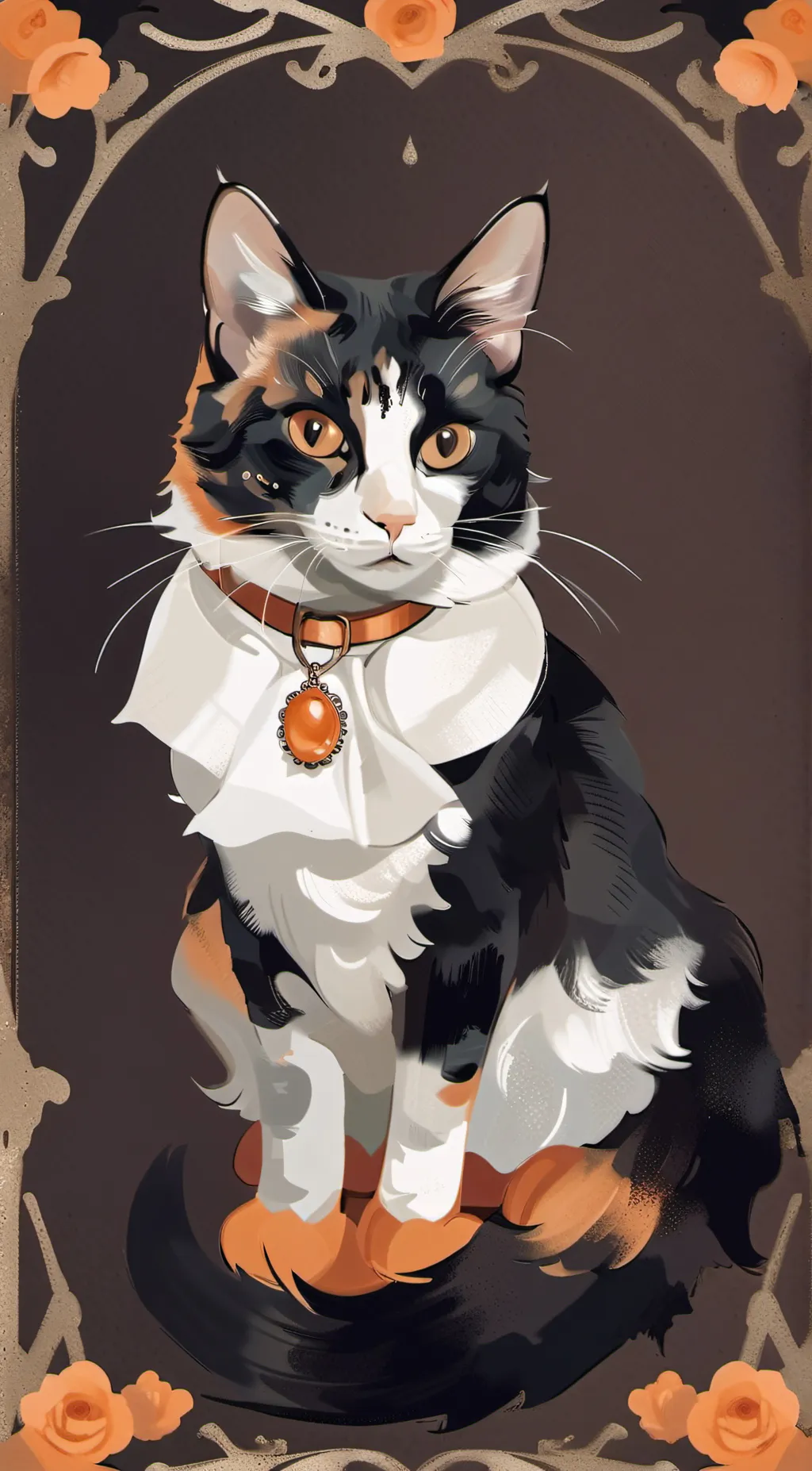 ai character: Rosiet the cat background