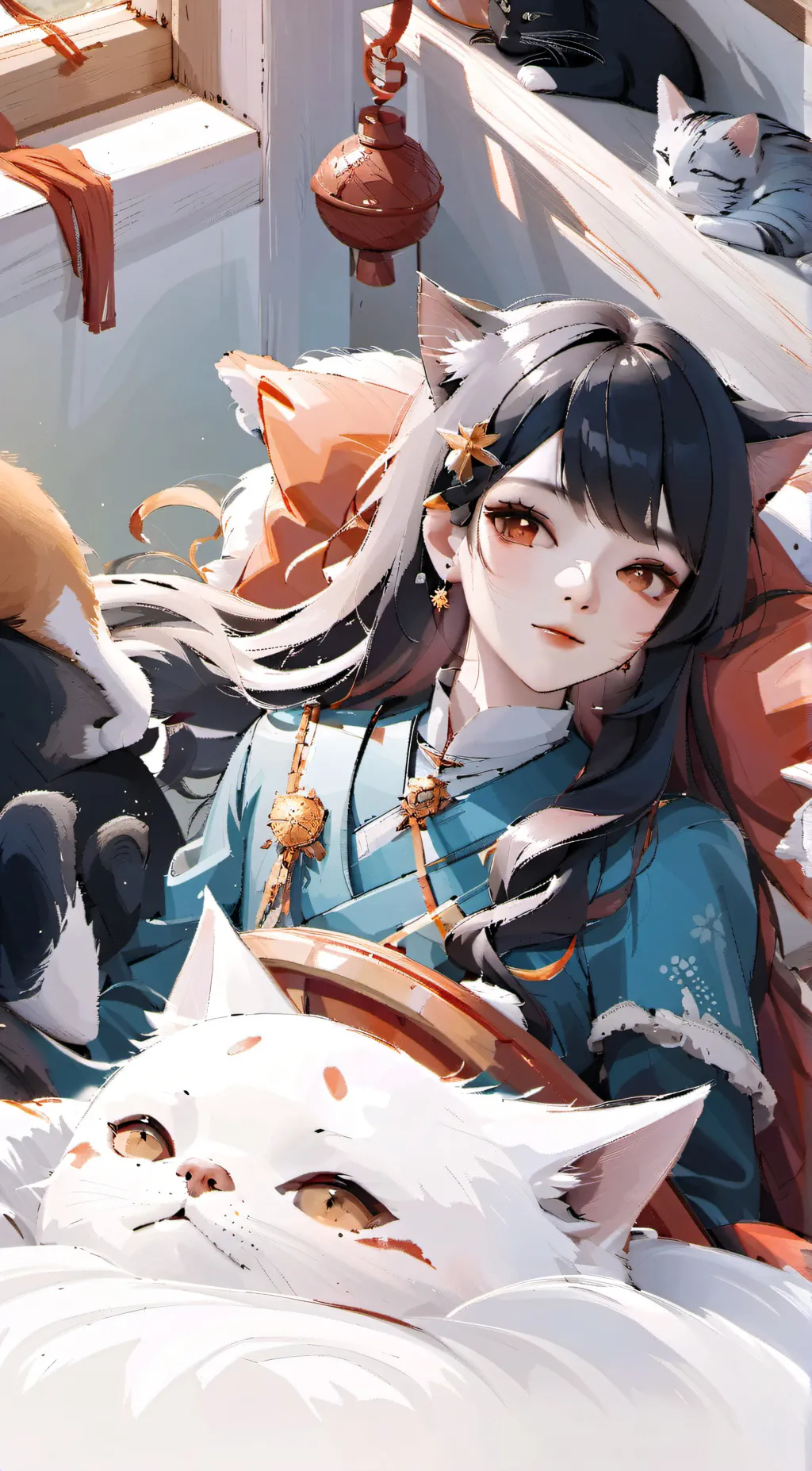 ai character: yandere cat nap background