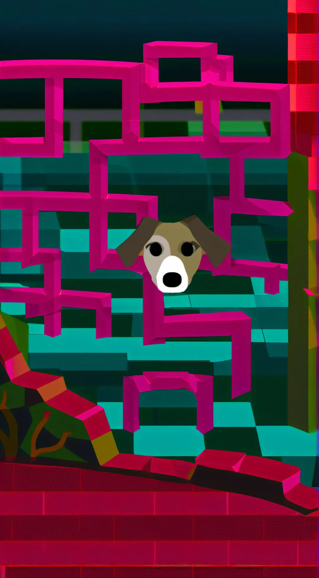 ai character: wobble dogs background