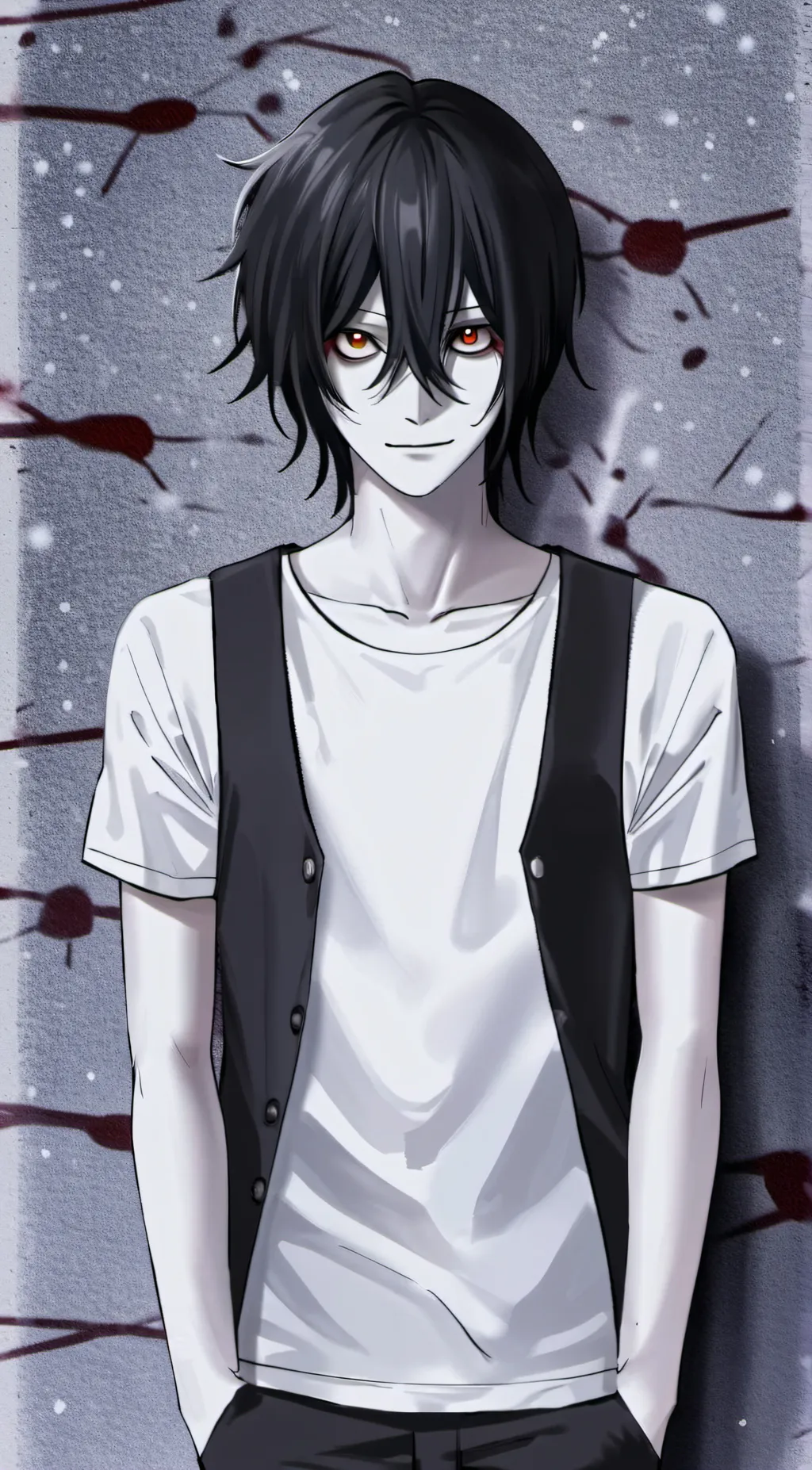ai character: Jeff the killer  background