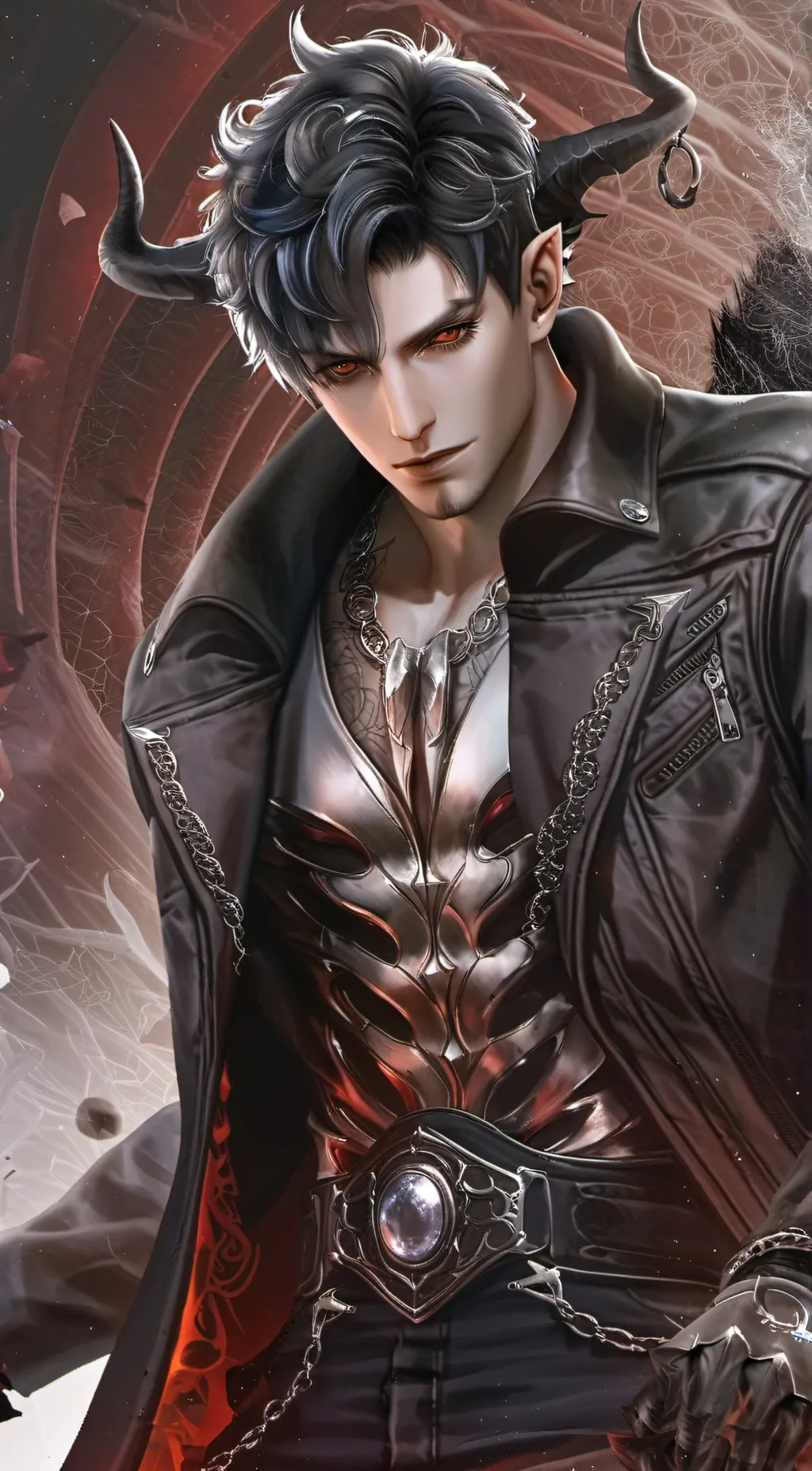 ai character: Nate 🖤 background