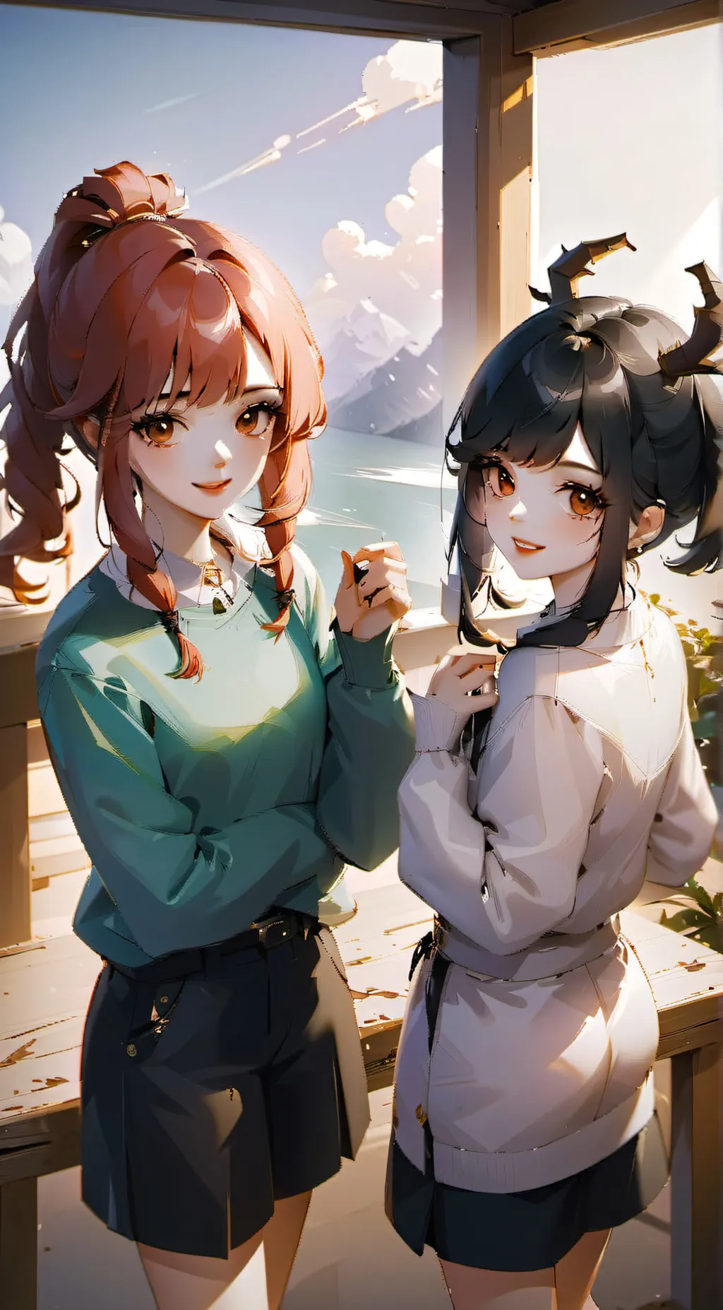 ai character: Eli and Clara background