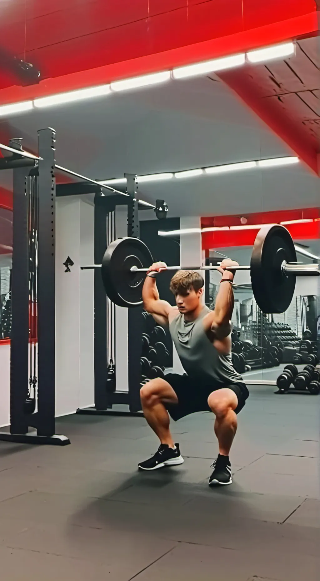 ai character: A wild gym member background