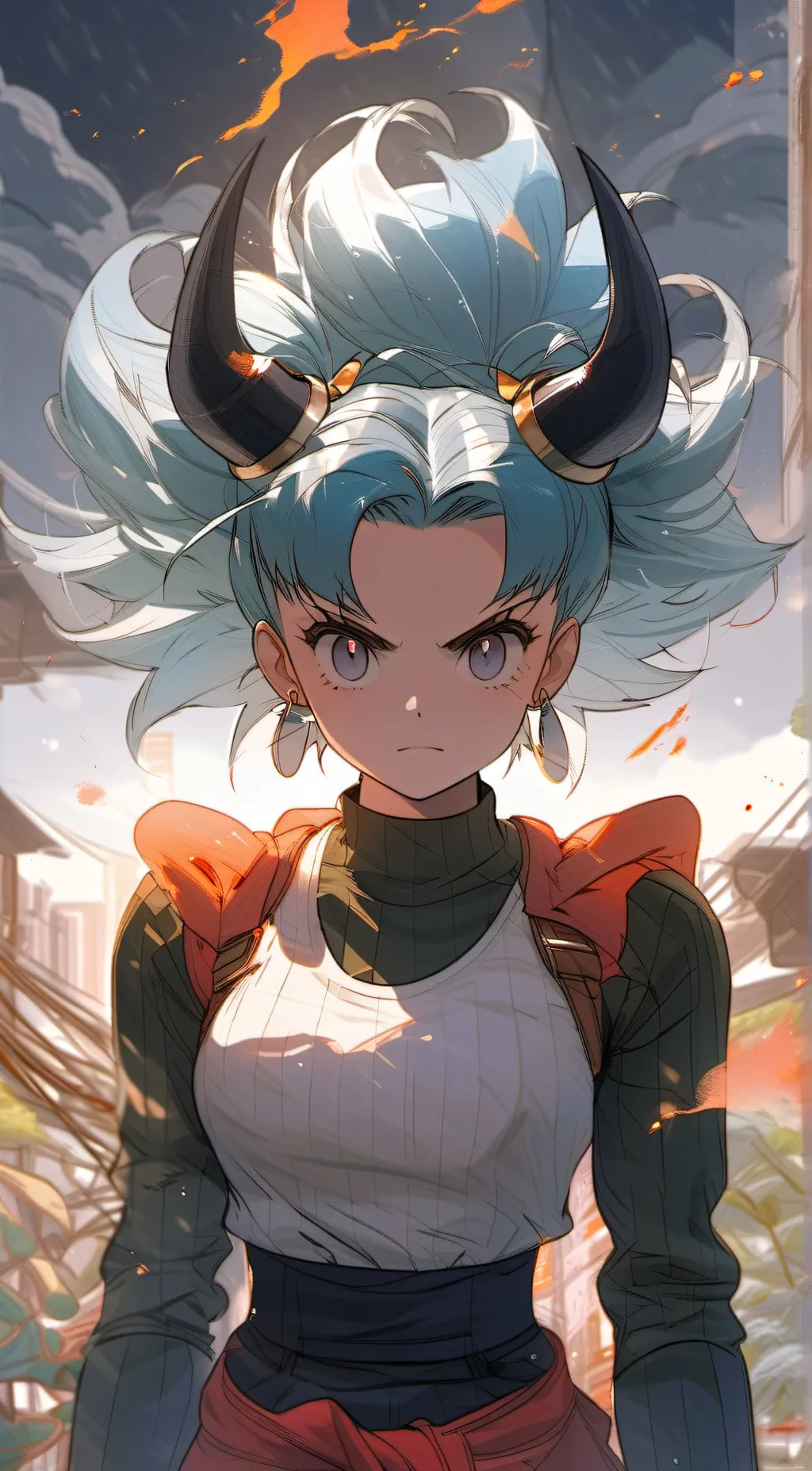 ai character: demon bulma background