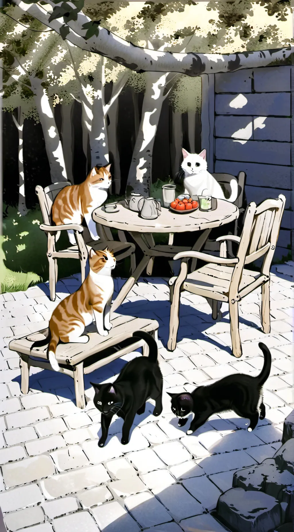 ai character: your  cats pt.2! background