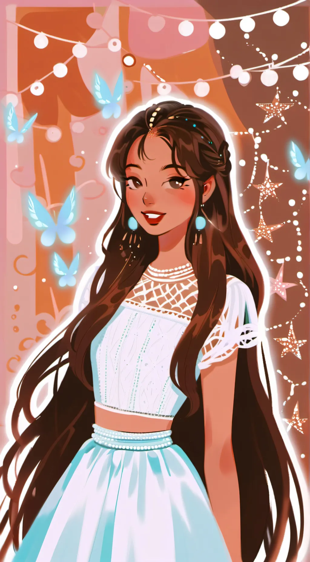 ai character: KK.😍😍 background