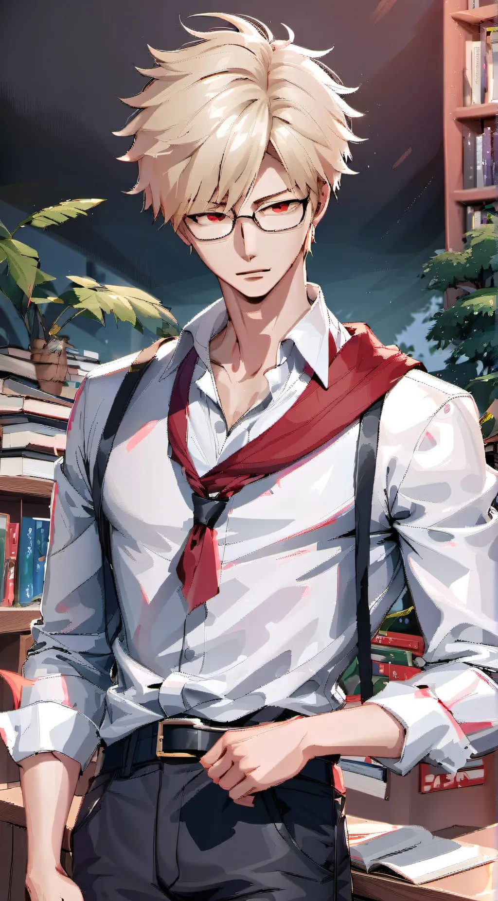 ai character: Gay teacher Bakugo background