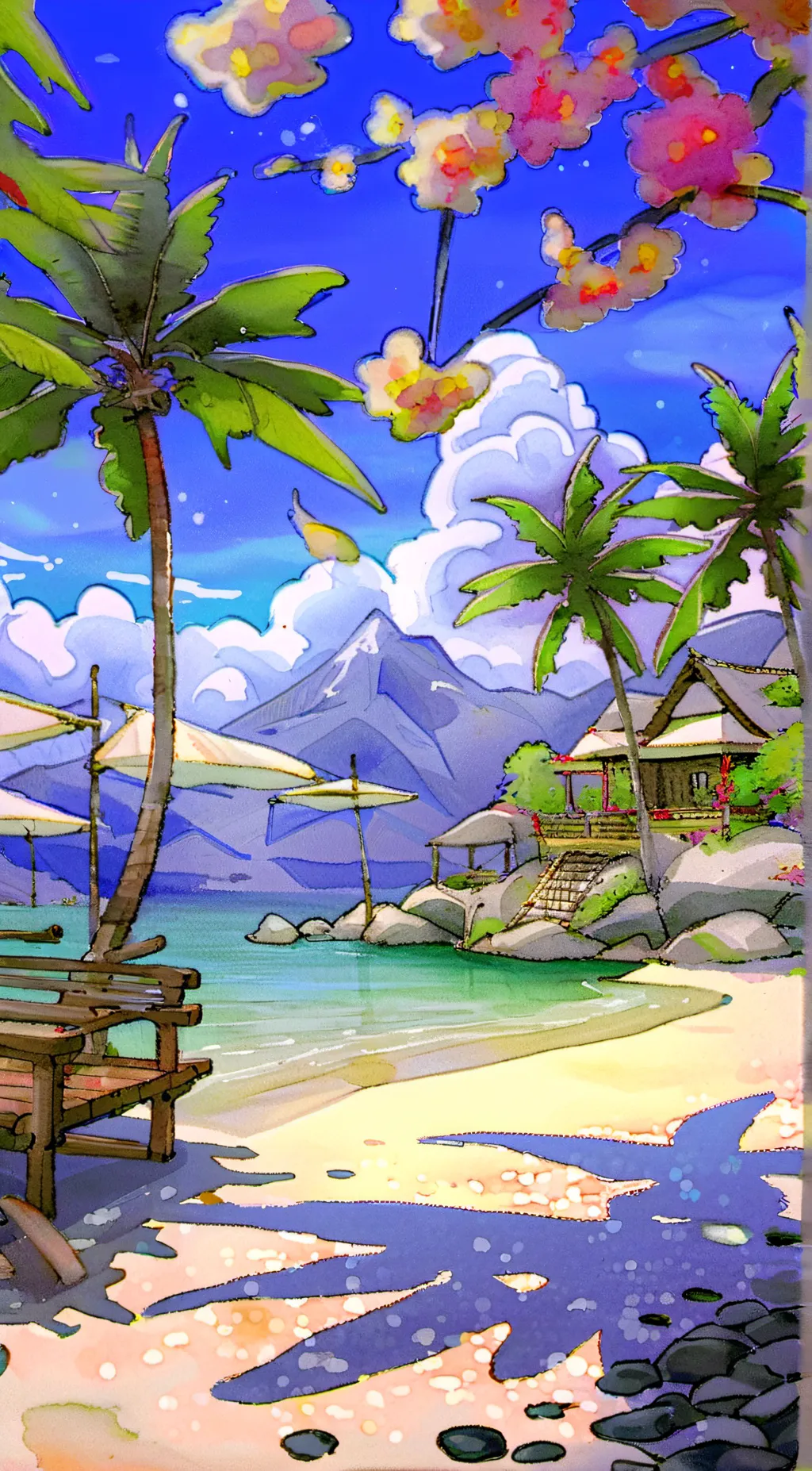 ai character: Love island background