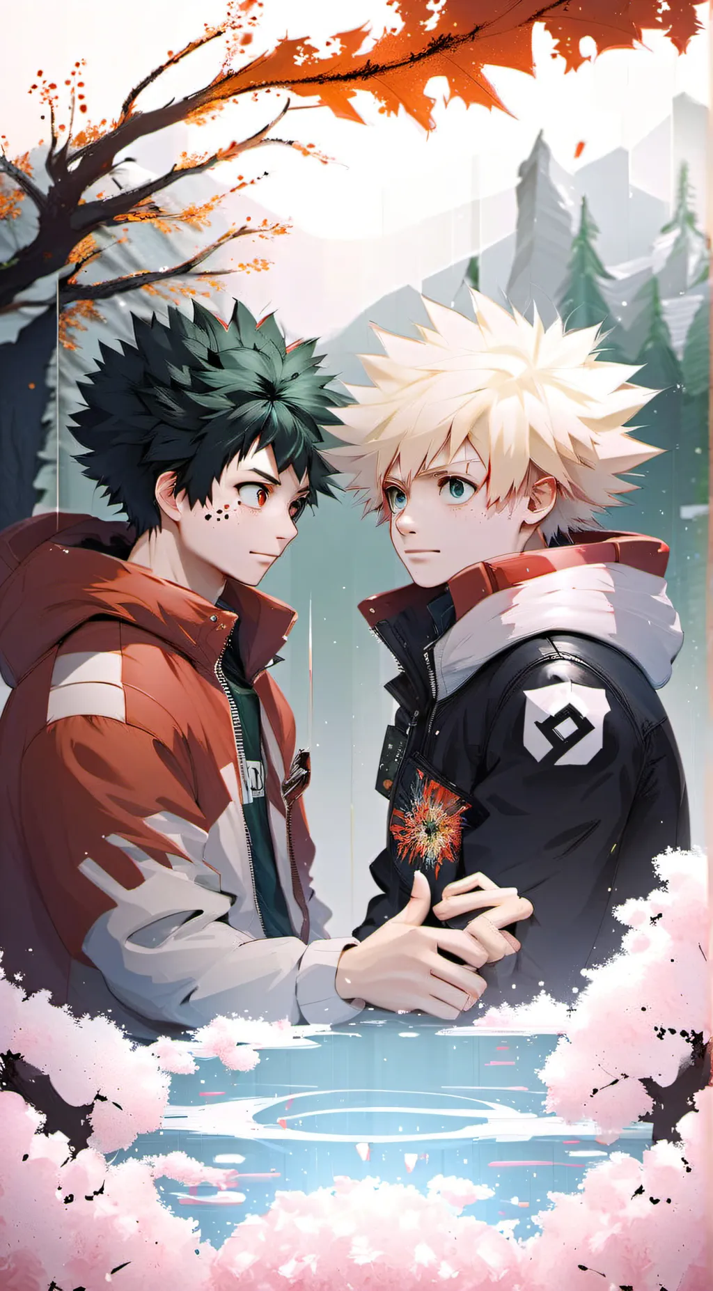 ai character: DekuxBakugoxshoto background