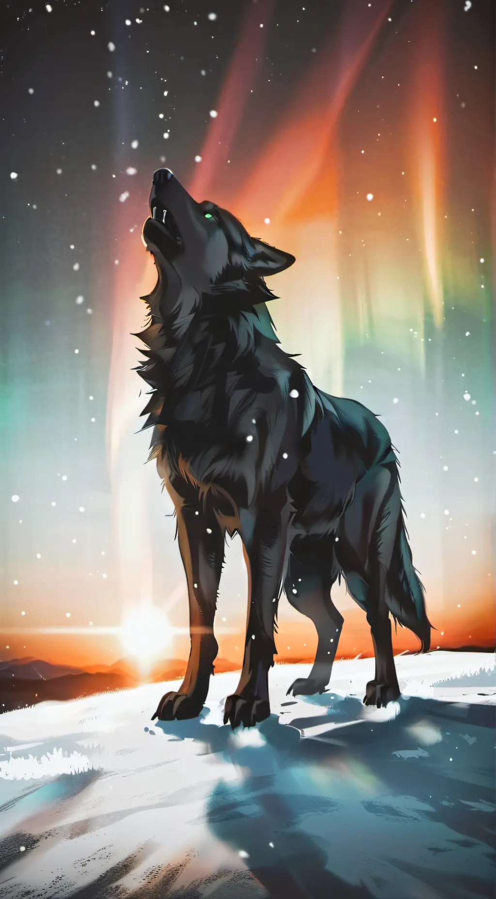 ai character: Gelid Peaks background