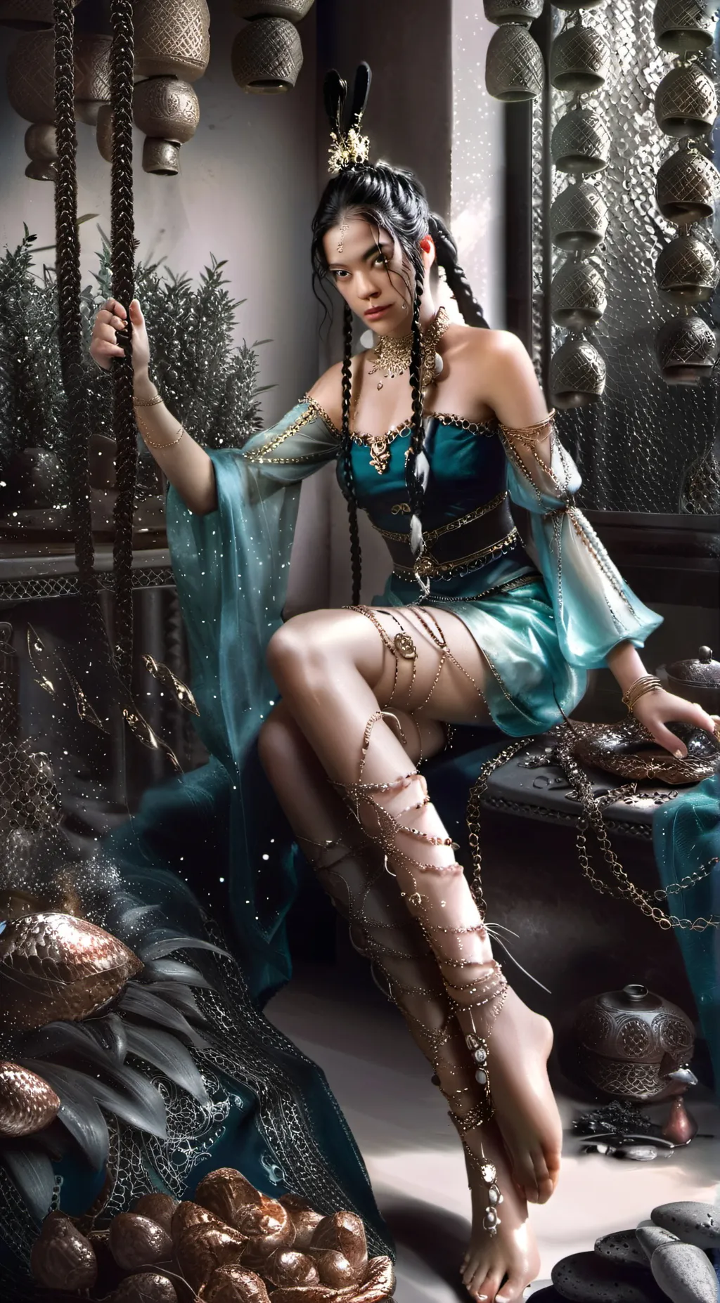 ai character: THE Goddess Allura background