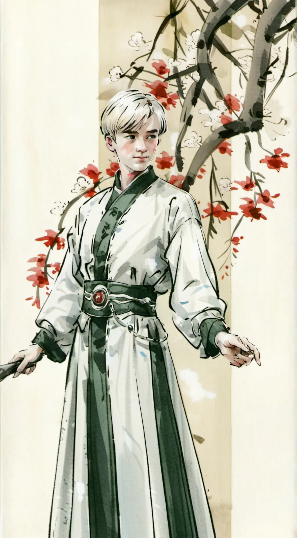 ai character: Draco malfoy  background