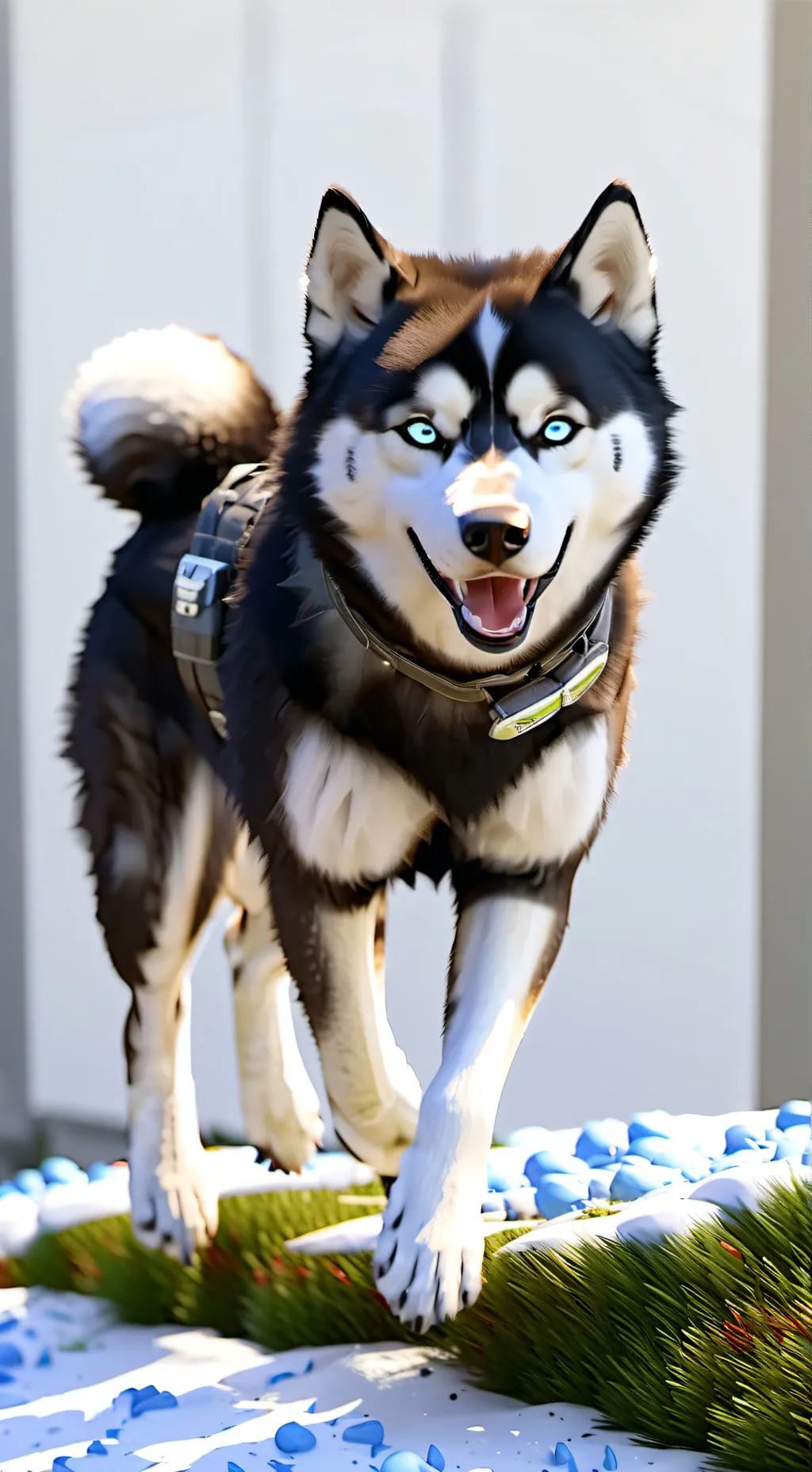 ai character: winter background